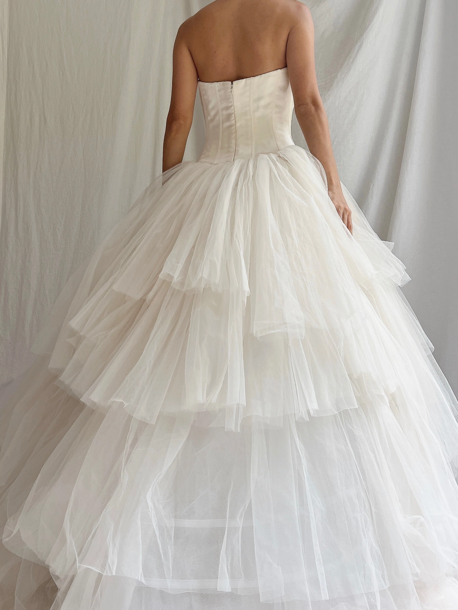 00s Reem Acra Silk Dropped Waist Gown - XS/S 2/4