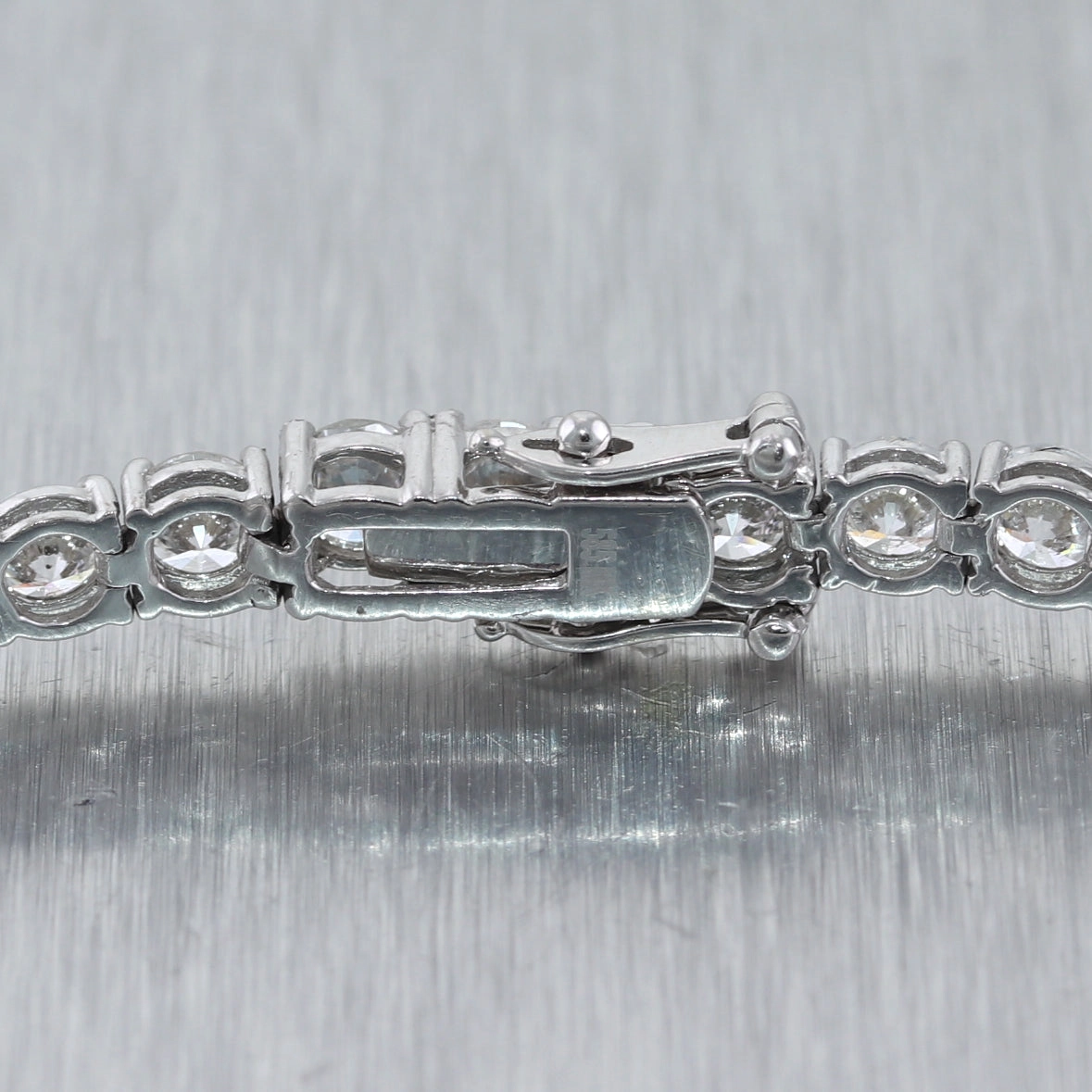 14k White Gold 12.8ctw Diamond Tennis Bracelet
