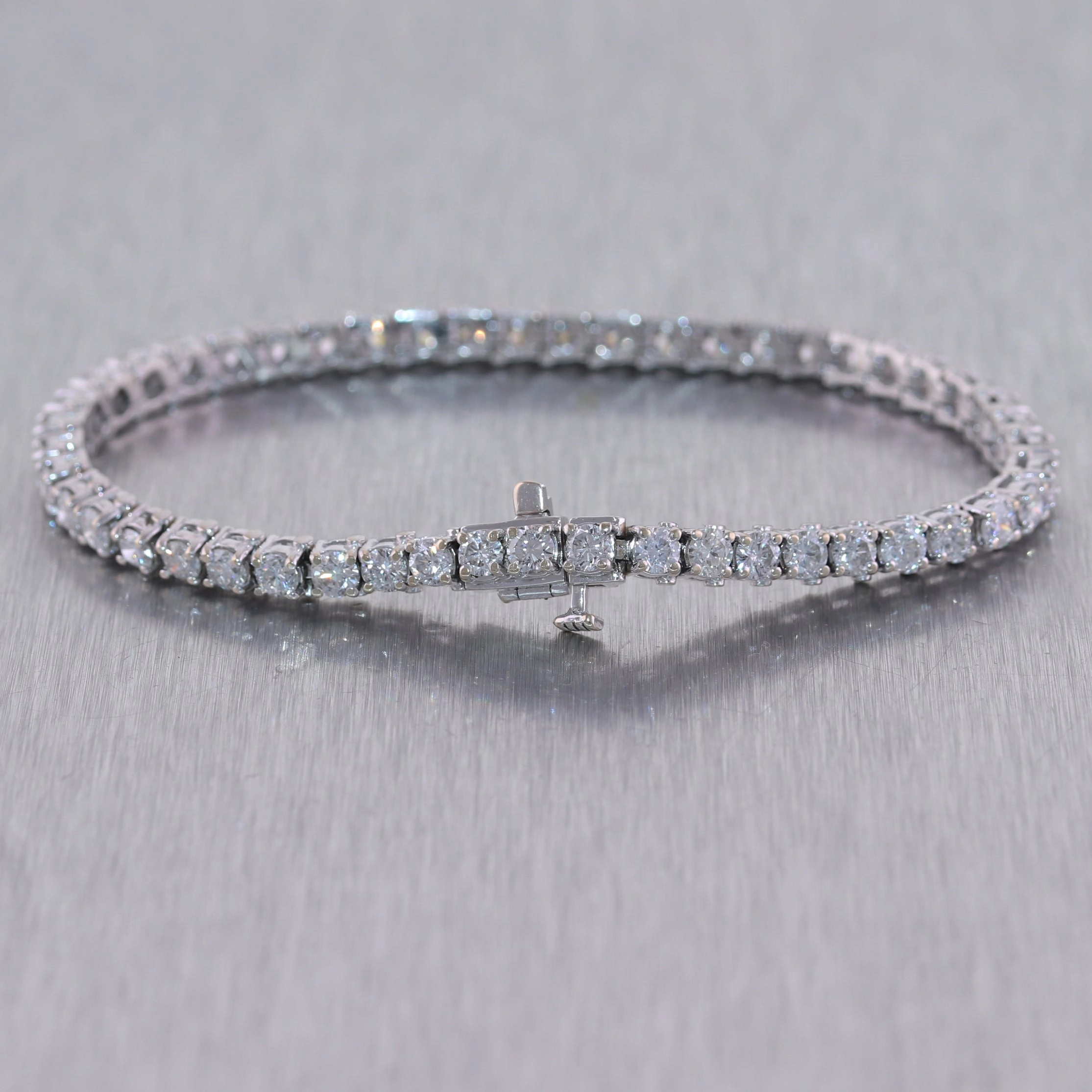 18k White Gold 6ctw Diamond Tennis Bracelet