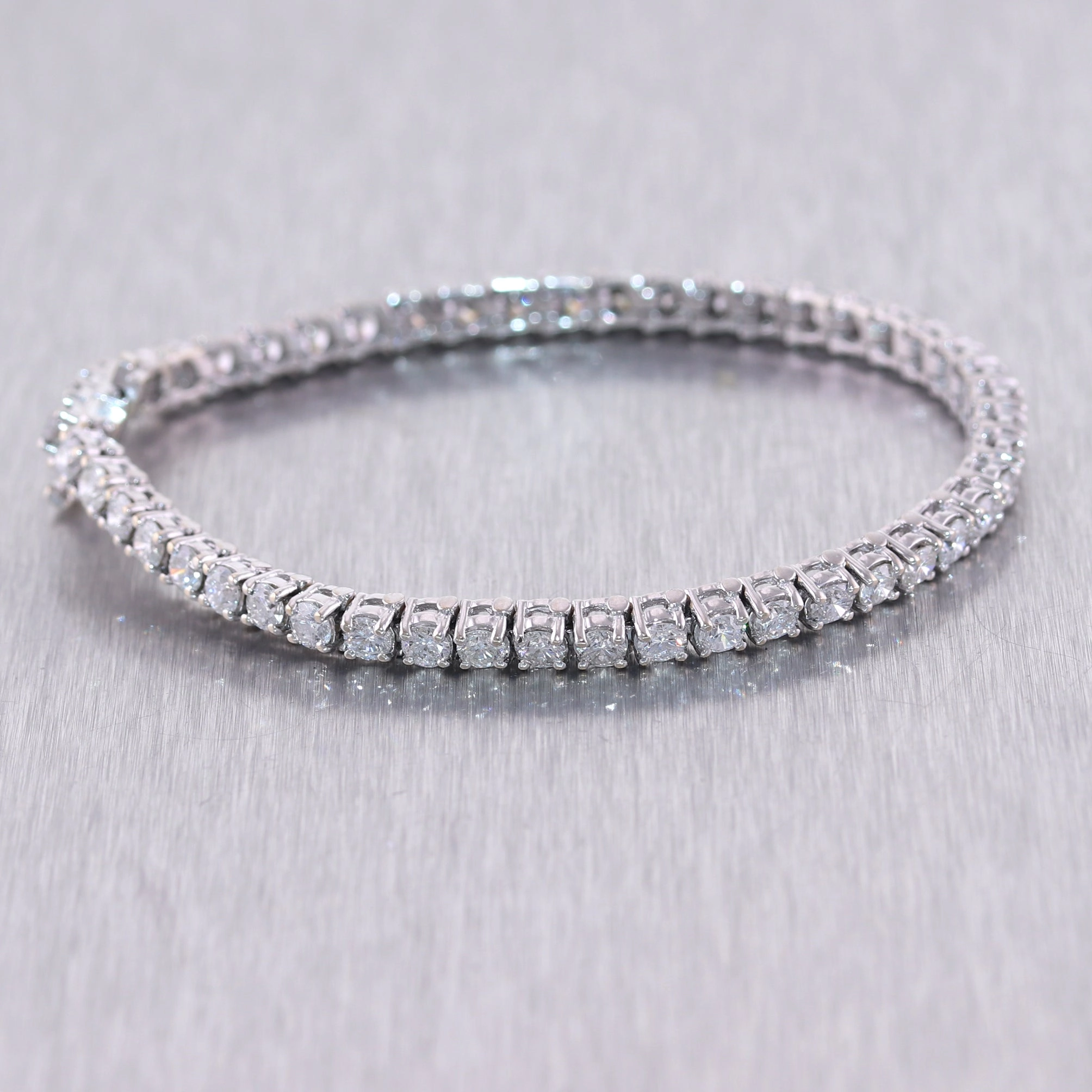 18k White Gold 6ctw Diamond Tennis Bracelet