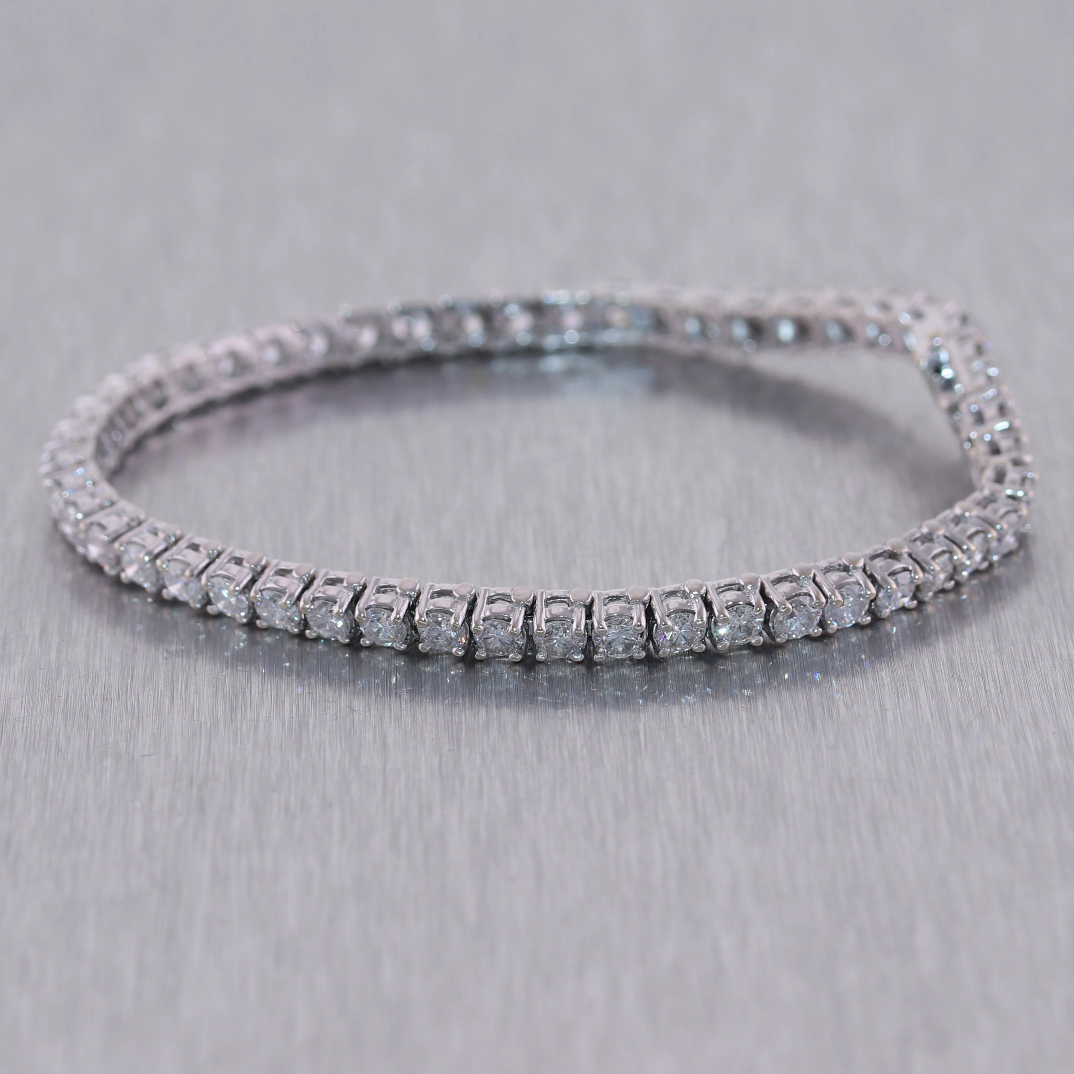 18k White Gold 6ctw Diamond Tennis Bracelet