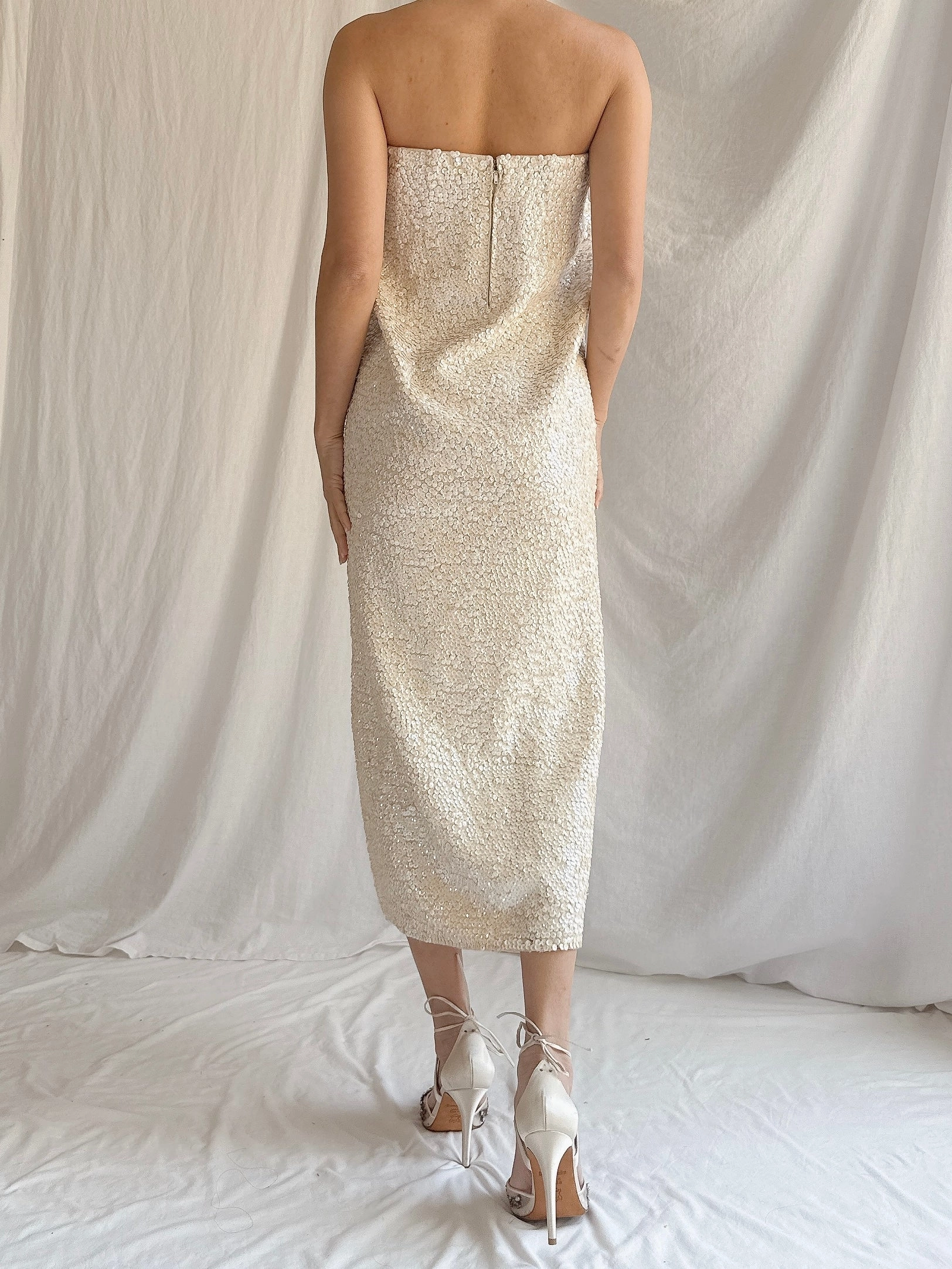 1960s Sequin Skirt/Minidress - S-M