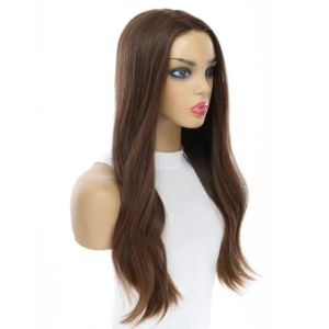 24" Divine Luxe Lace Top Wig #8 Warm Medium Brown