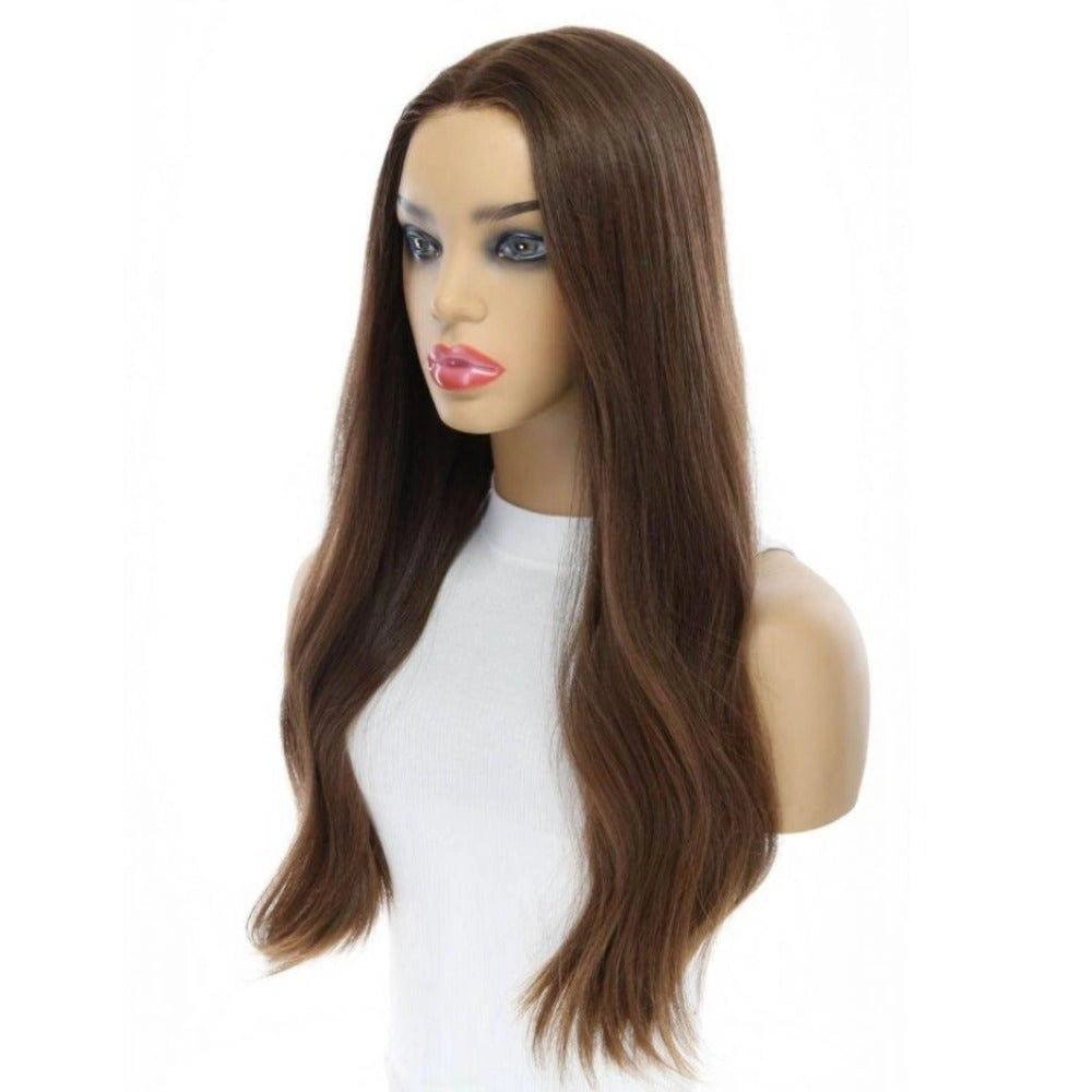 24" Divine Luxe Lace Top Wig #8 Warm Medium Brown