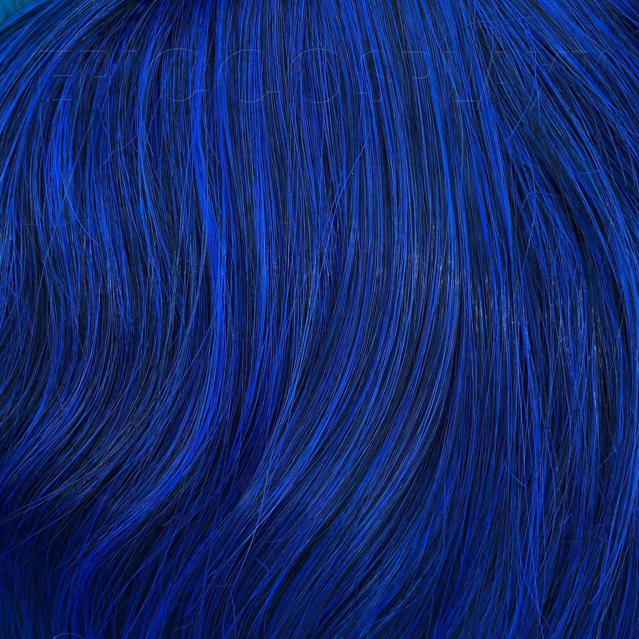 50" Ponytail Wrap - Blue Black Fusion