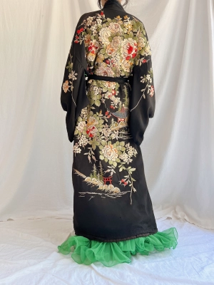 Antique Silk Embroidered Kimono