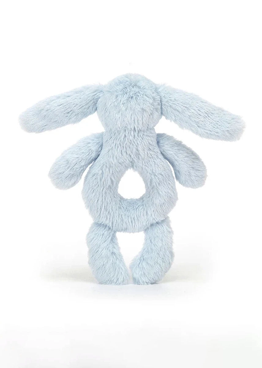 Bashful Blue Bunny Ring Rattle