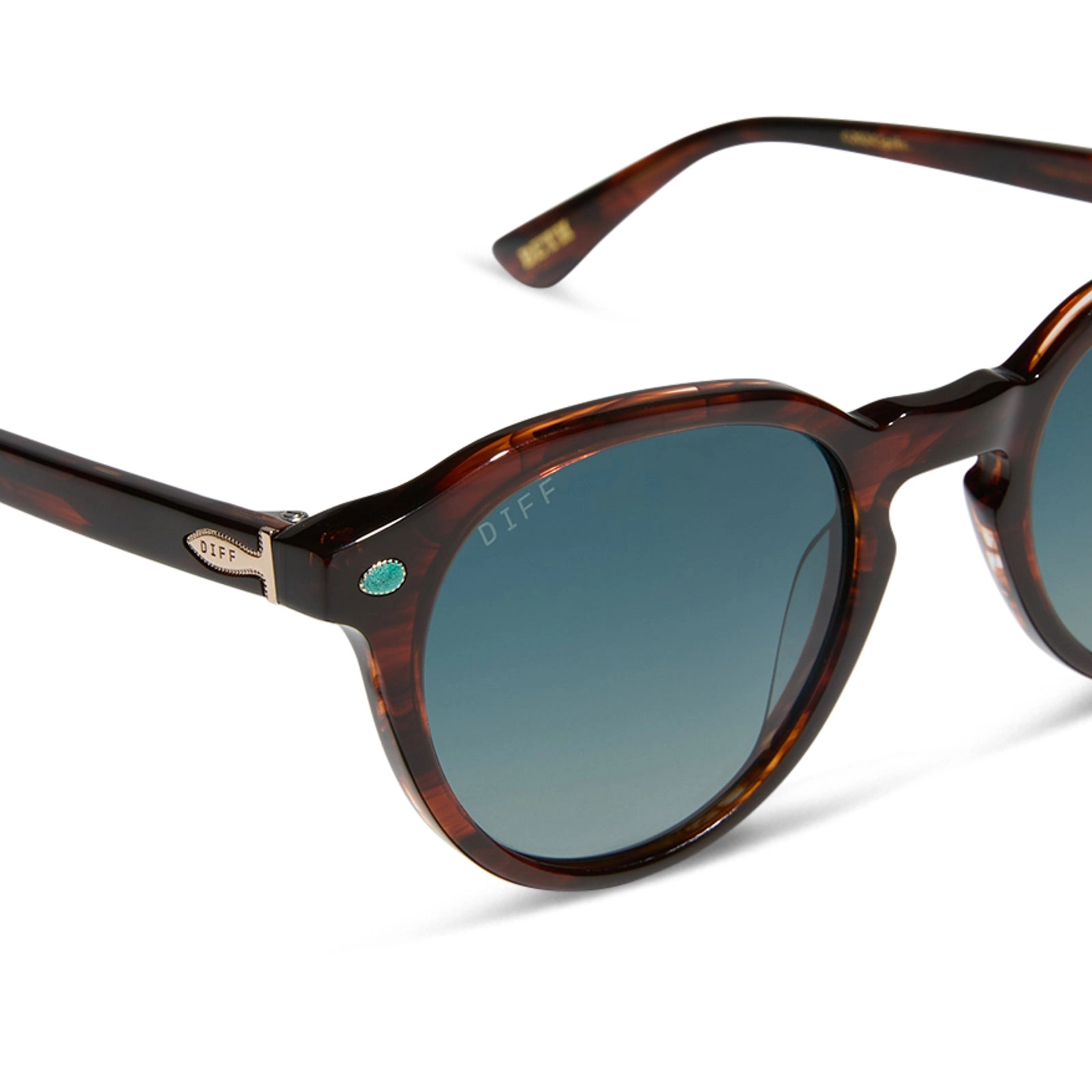 BETH - WARM SEQUOIA TORTOISE   MONTANA SKY   POLARIZED SUNGLASSES