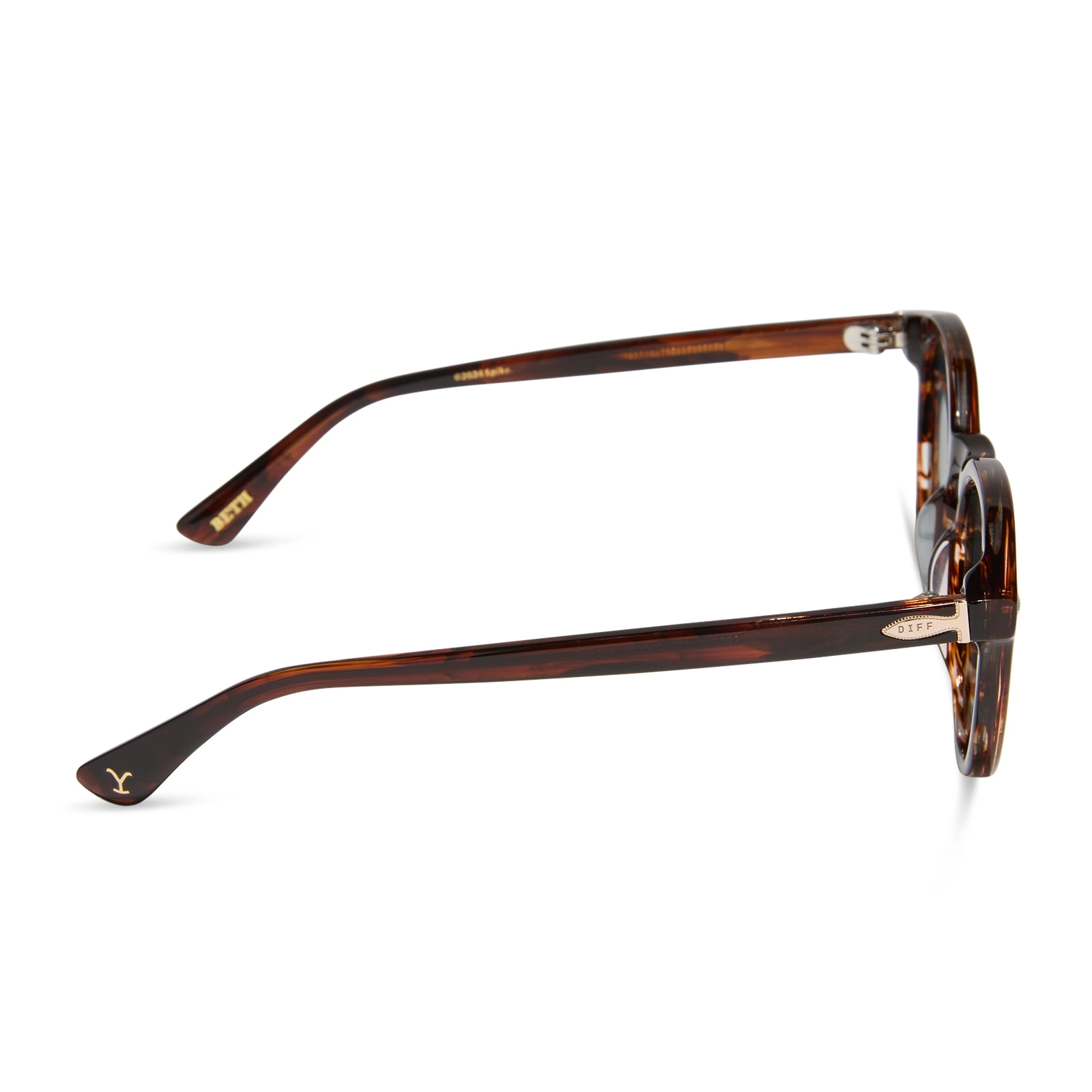BETH - WARM SEQUOIA TORTOISE   MONTANA SKY   POLARIZED SUNGLASSES