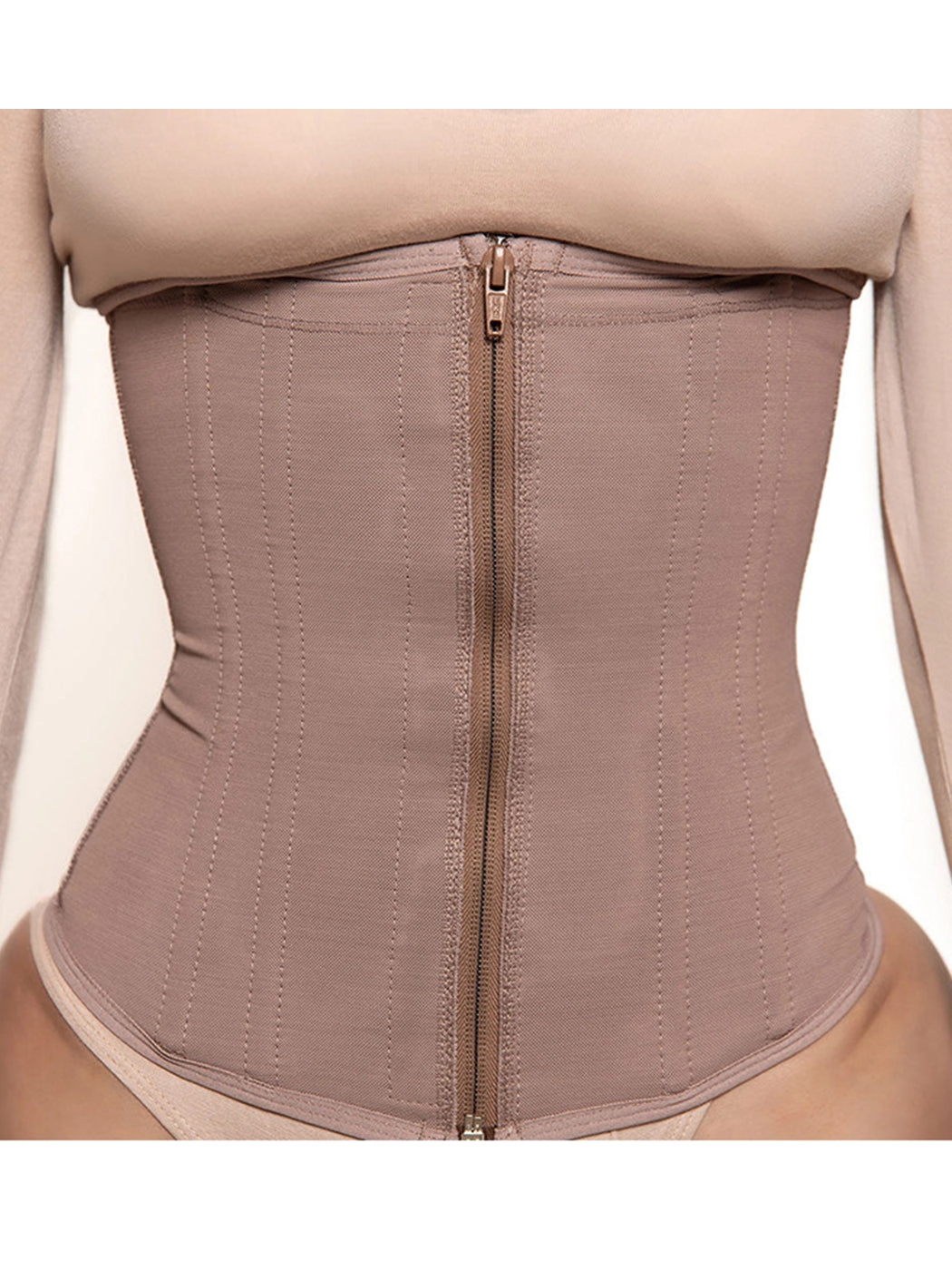Boned Zipper Closure Tummy Control Waist Trainer