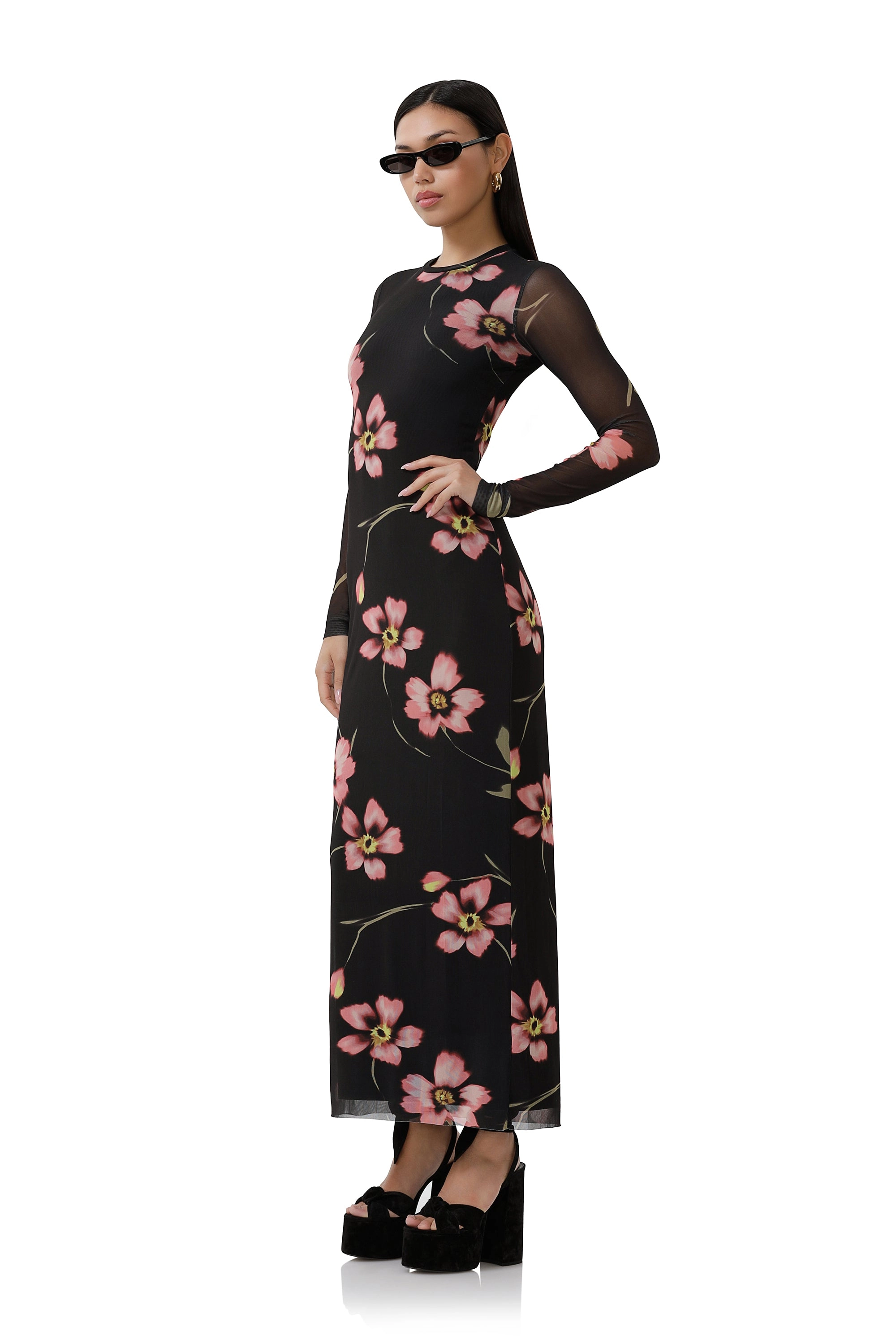 Didi Dress - Black Floral