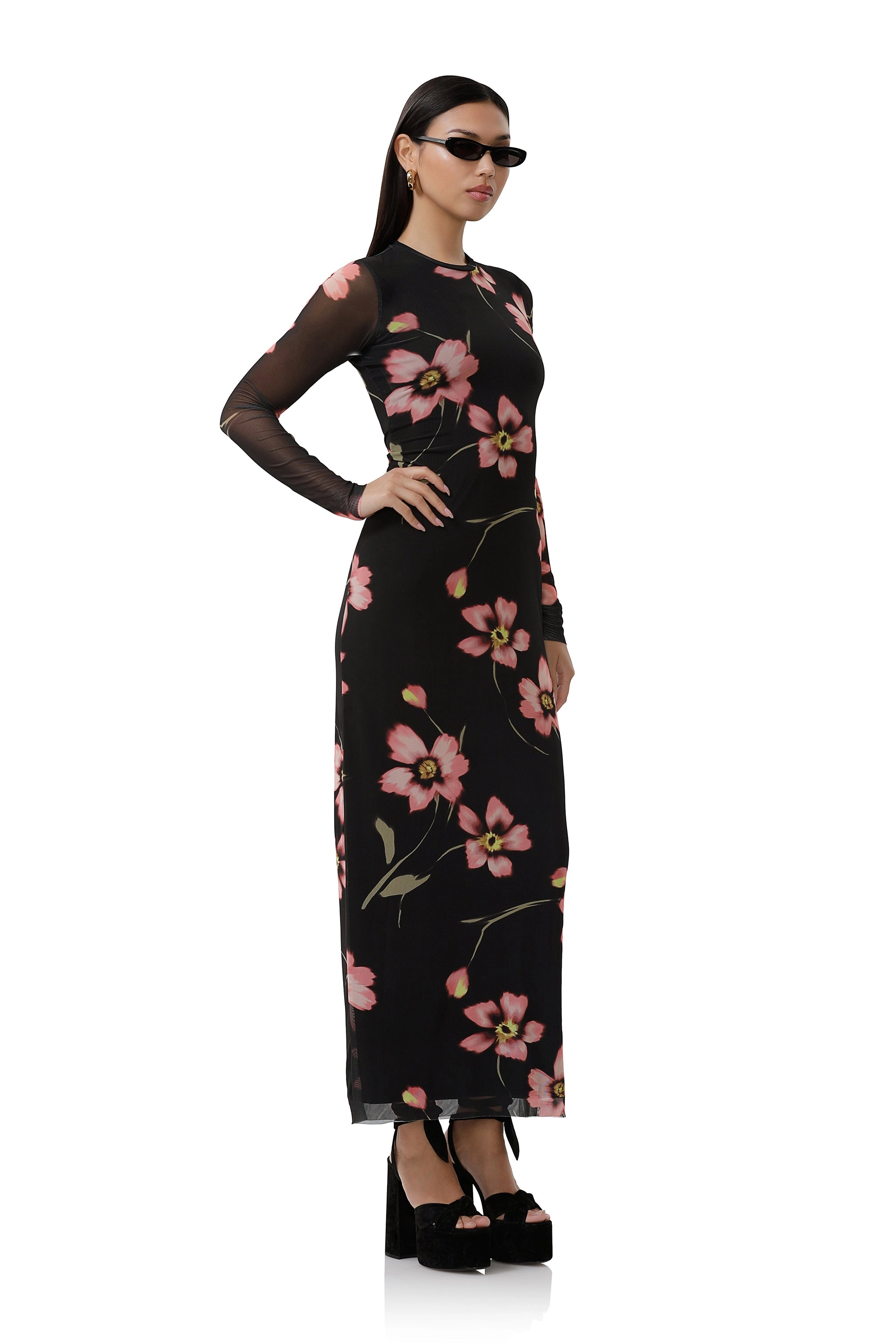 Didi Dress - Black Floral
