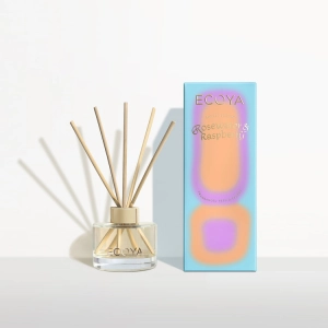 ECOYA Limited Edition Rosewater & Raspberry Mini Reed Diffuser