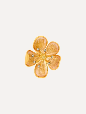 Enamel Cherry Blossom Brooch
