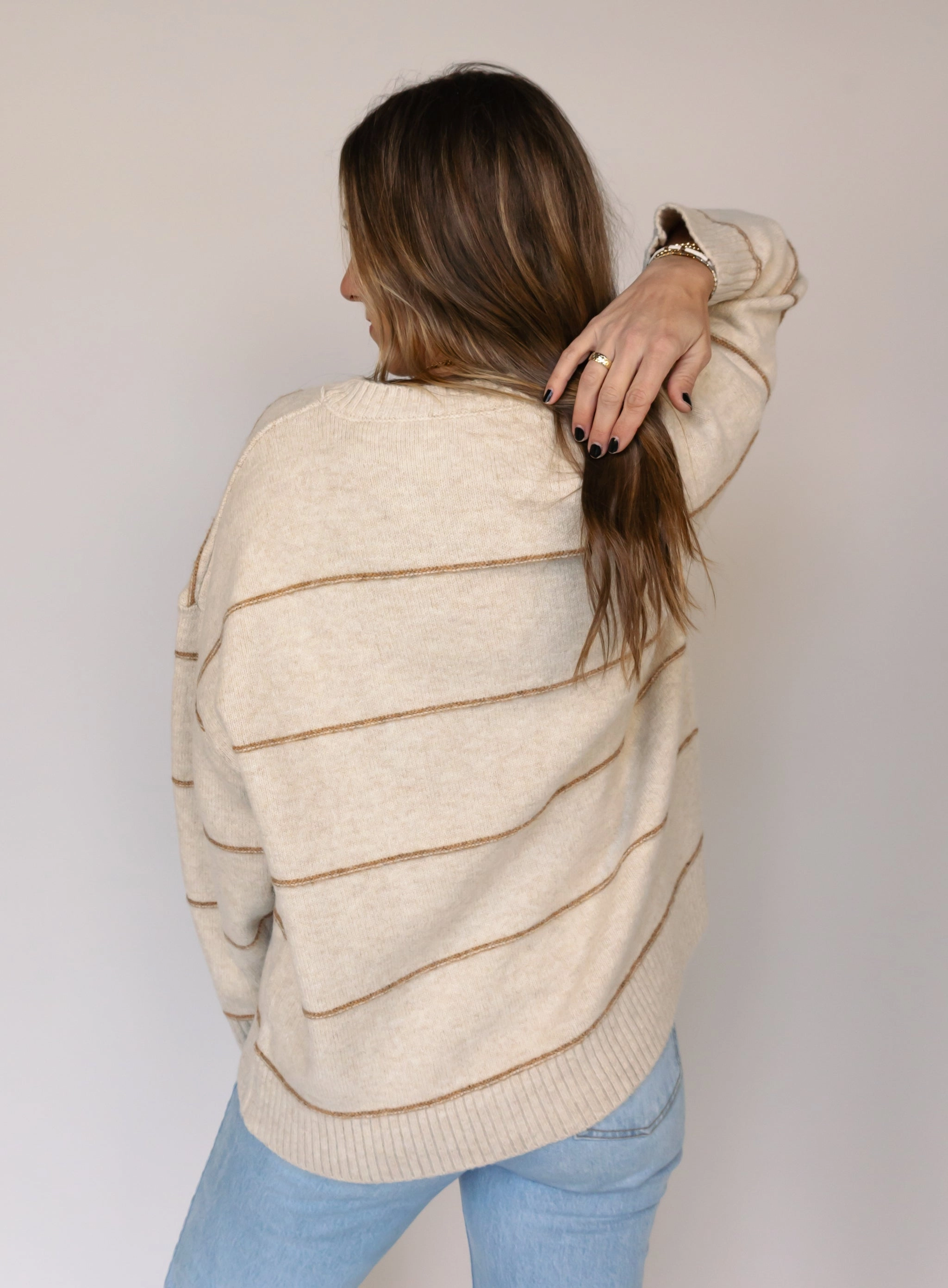 Enzo Striped Sweater - Final Sale