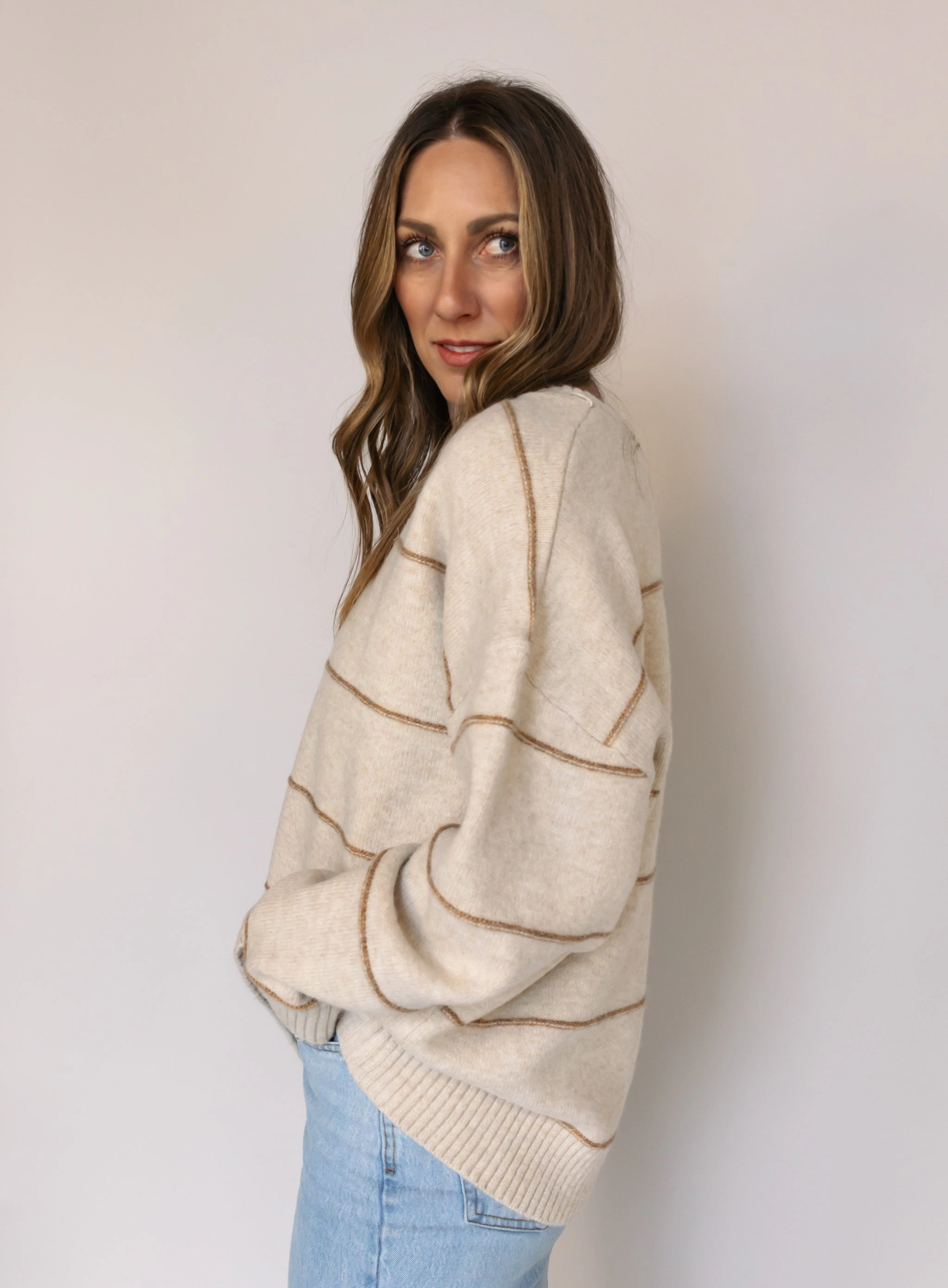 Enzo Striped Sweater - Final Sale