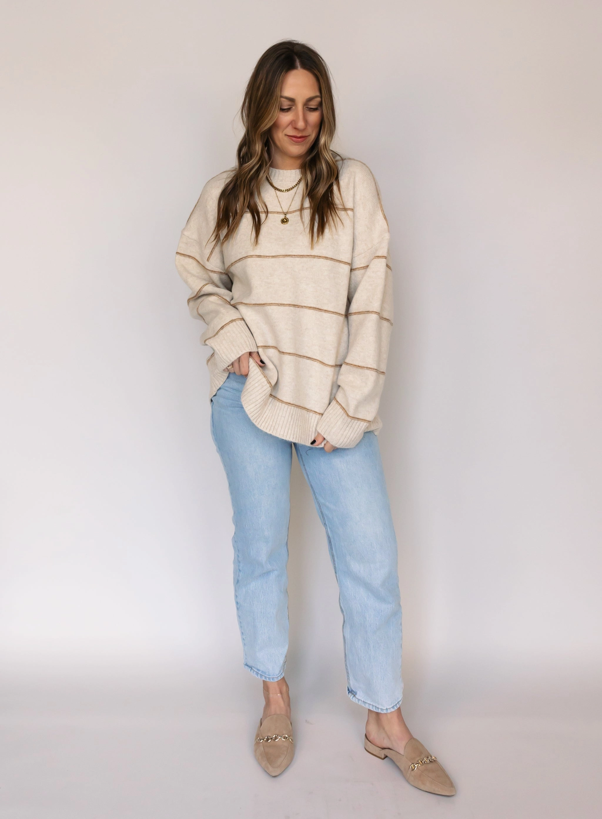 Enzo Striped Sweater - Final Sale