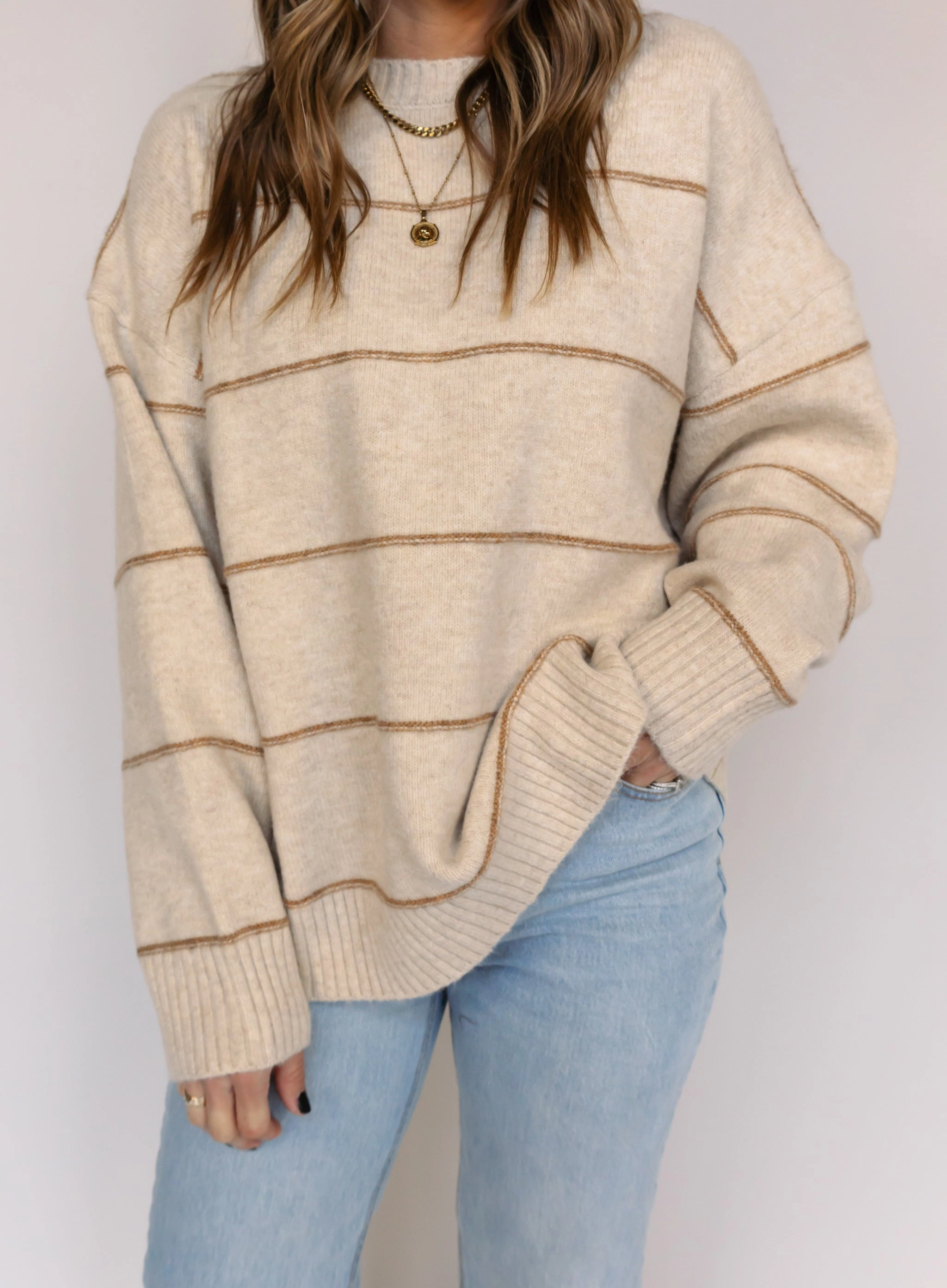 Enzo Striped Sweater - Final Sale