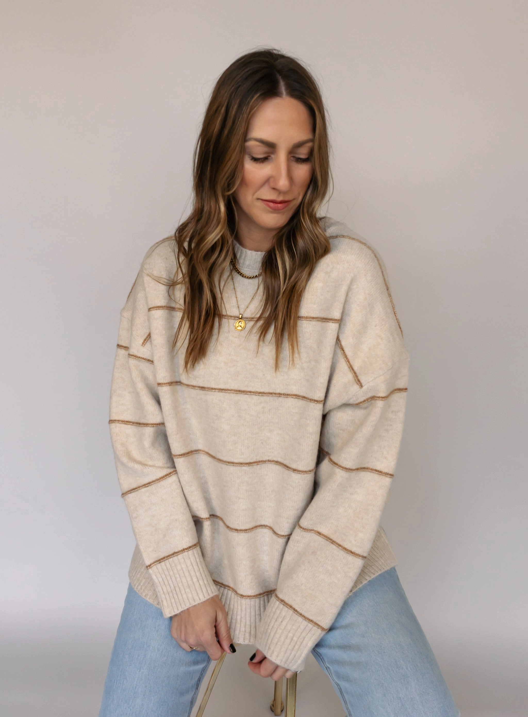 Enzo Striped Sweater - Final Sale