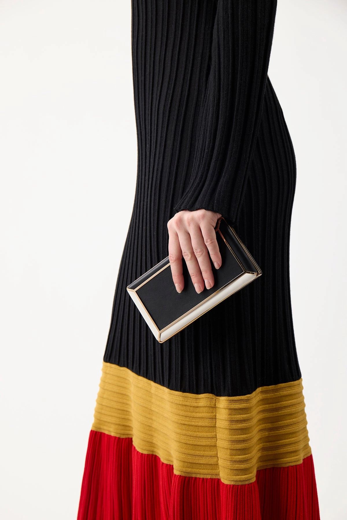 Fiona Knit Dress in Multi Cashmere Silk
