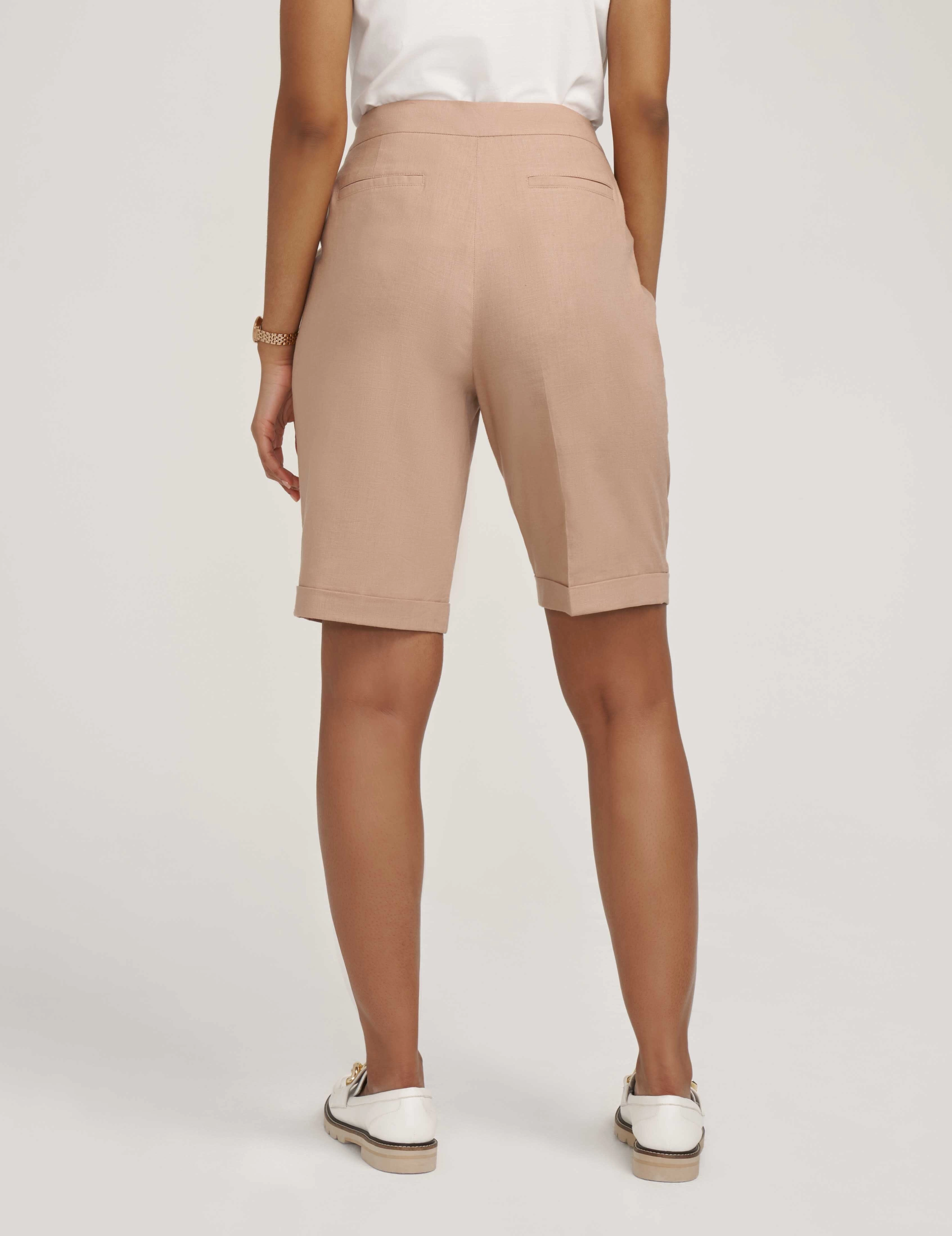 Fly Front Pleat Bermuda- Sale