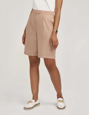 Fly Front Pleat Bermuda- Sale