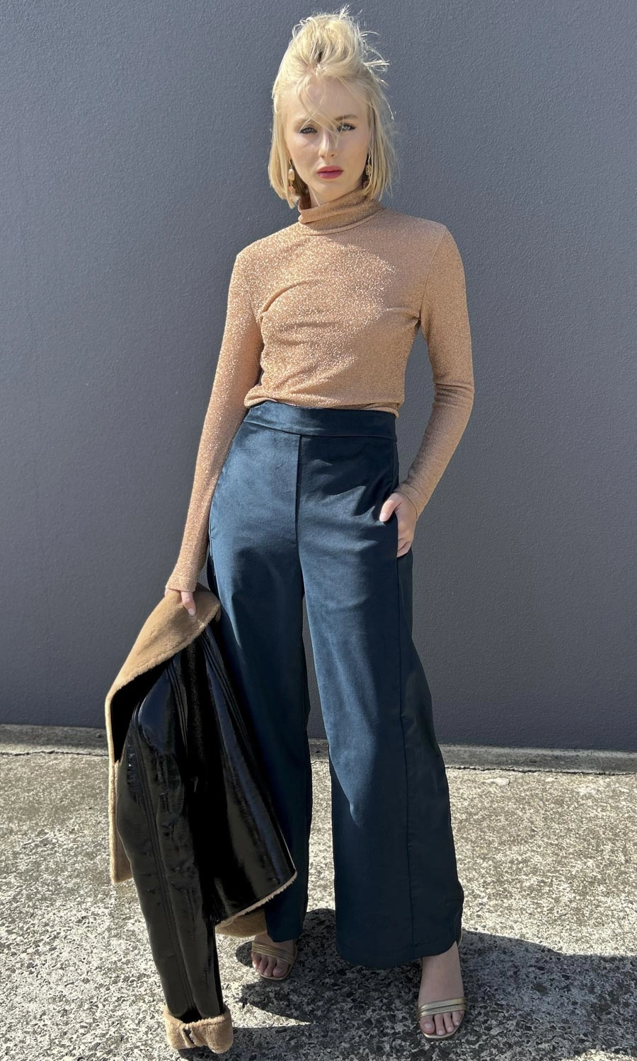 hoss Tribeca Velvet Trouser - Petrol