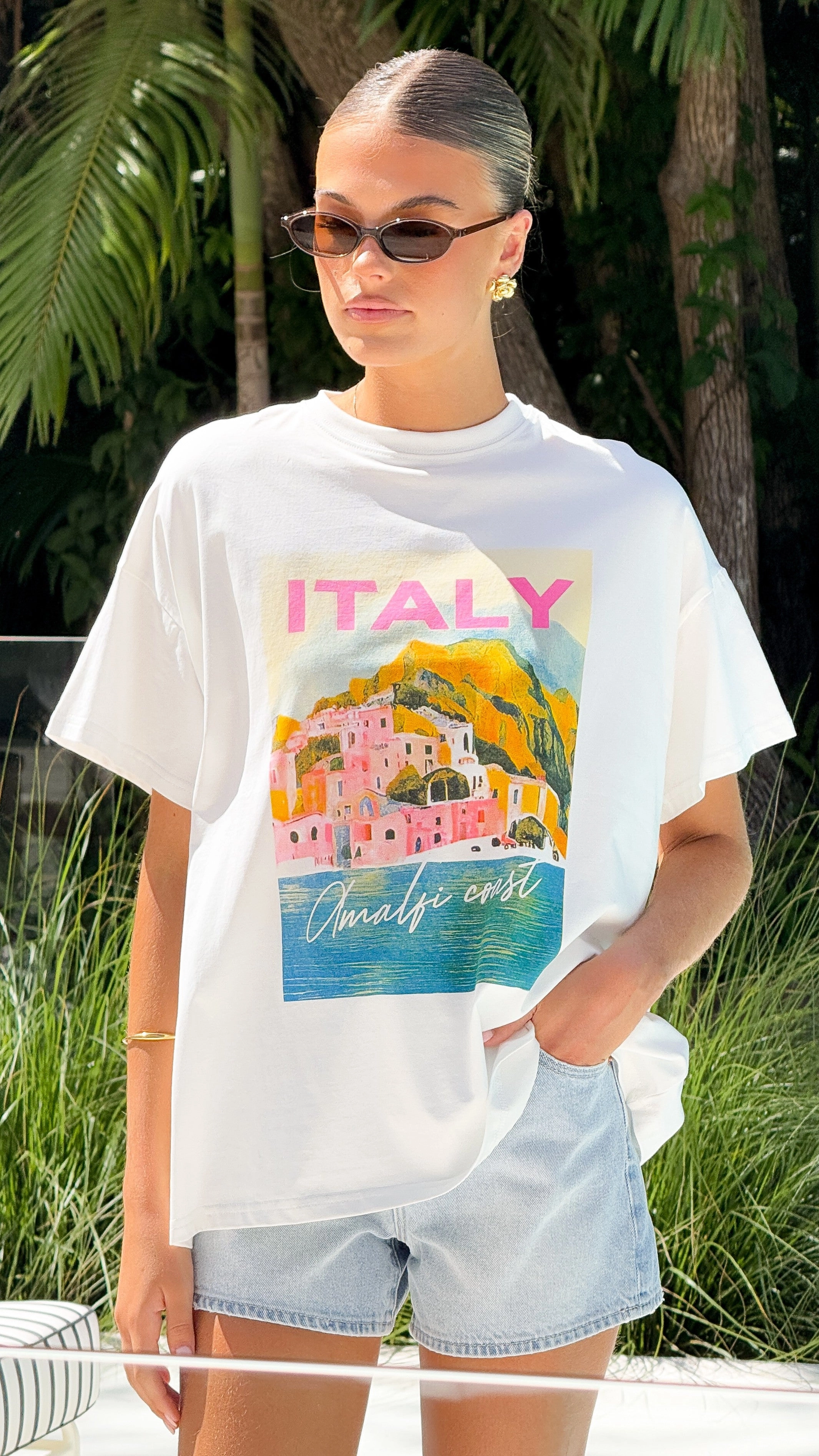 Italy Tee - White