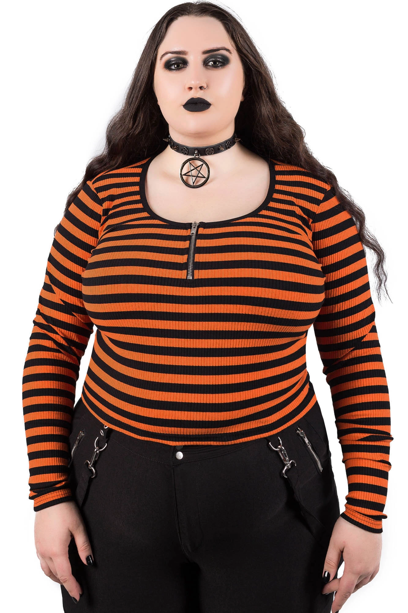 Izora Ribbed Top [PUMPKIN]