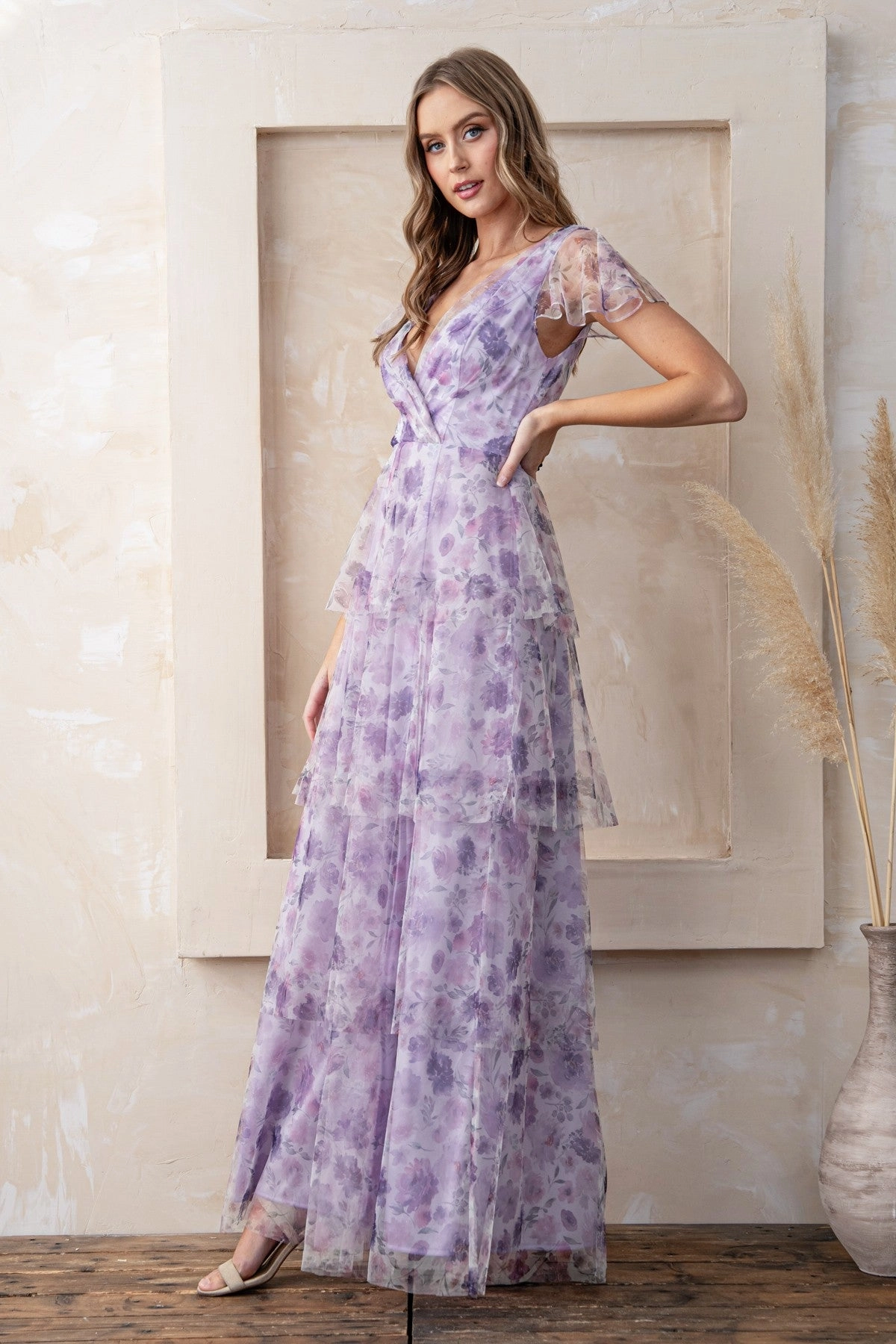 Jane Dress in Lilac Floral