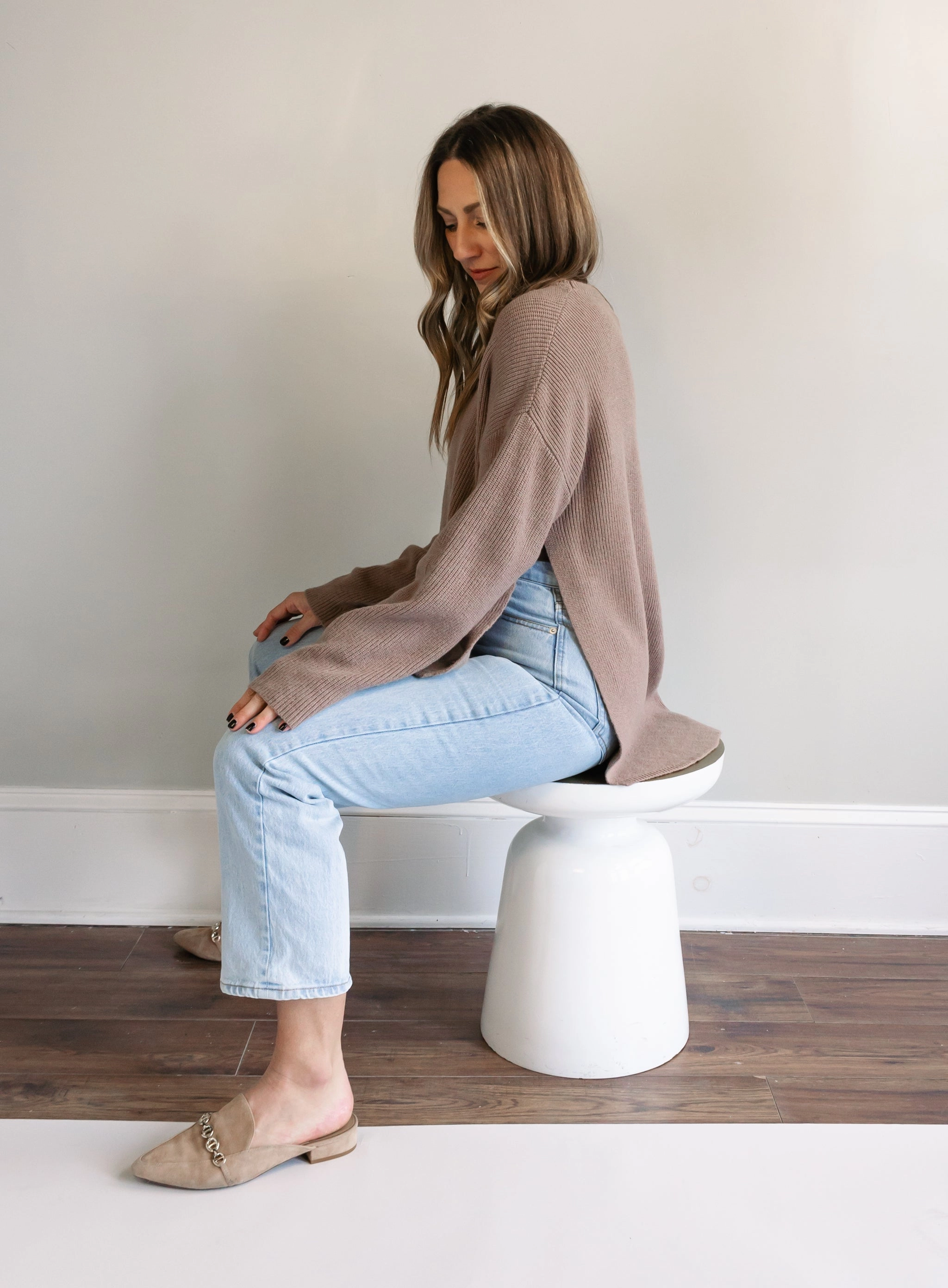 Kai Side Slit Sweater - Final Sale