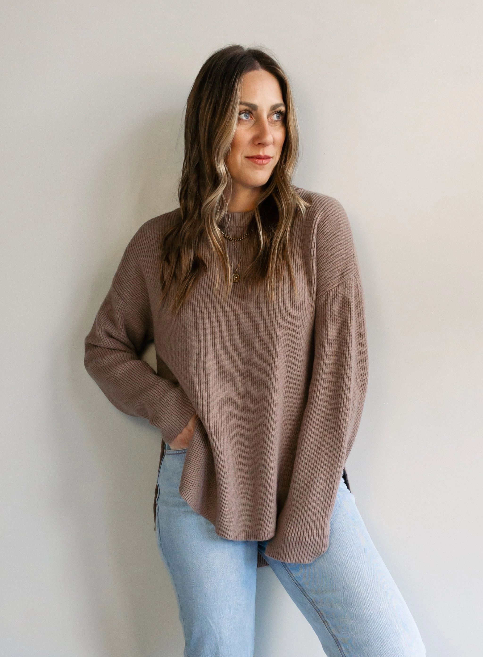 Kai Side Slit Sweater - Final Sale