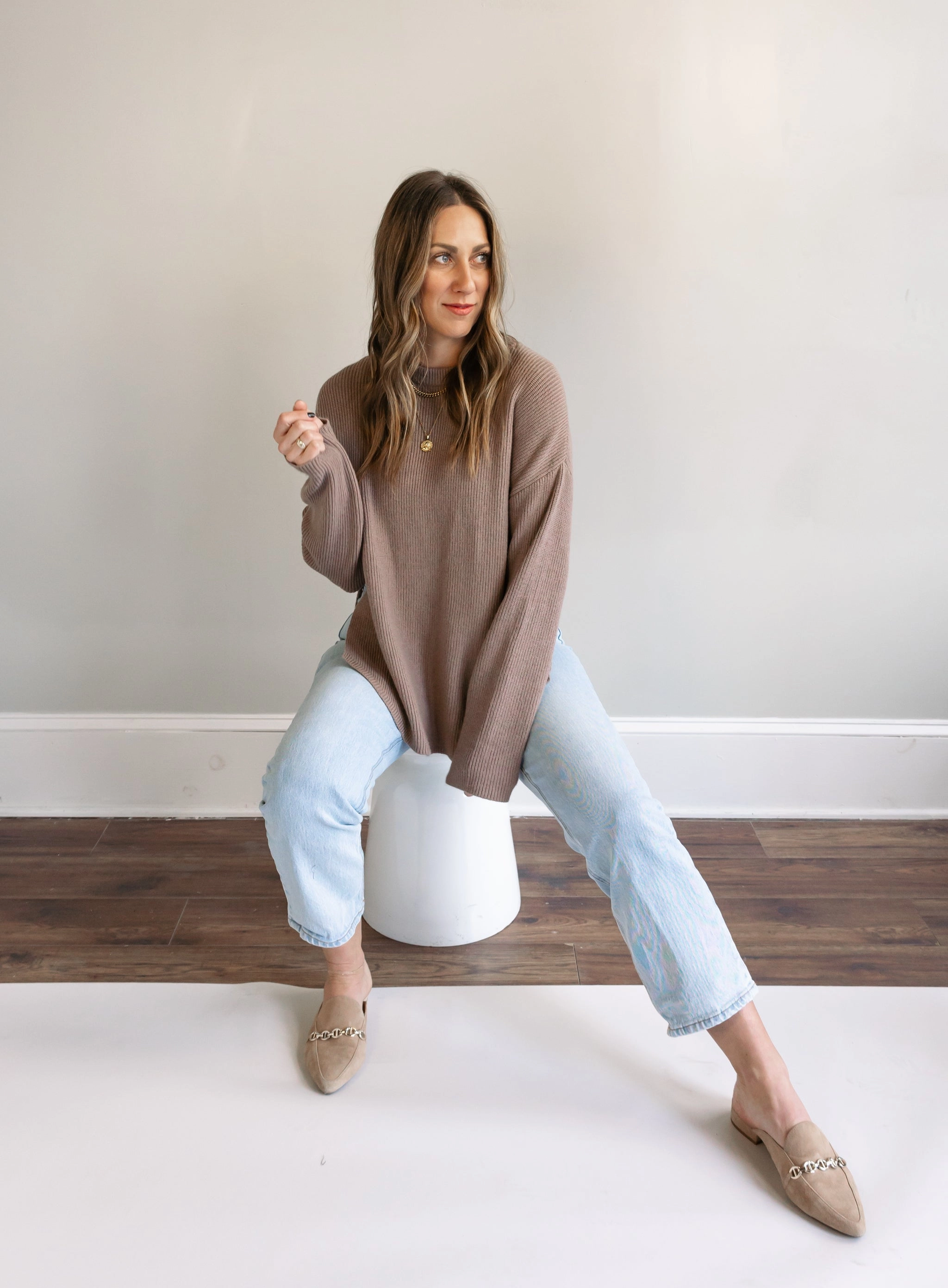 Kai Side Slit Sweater - Final Sale