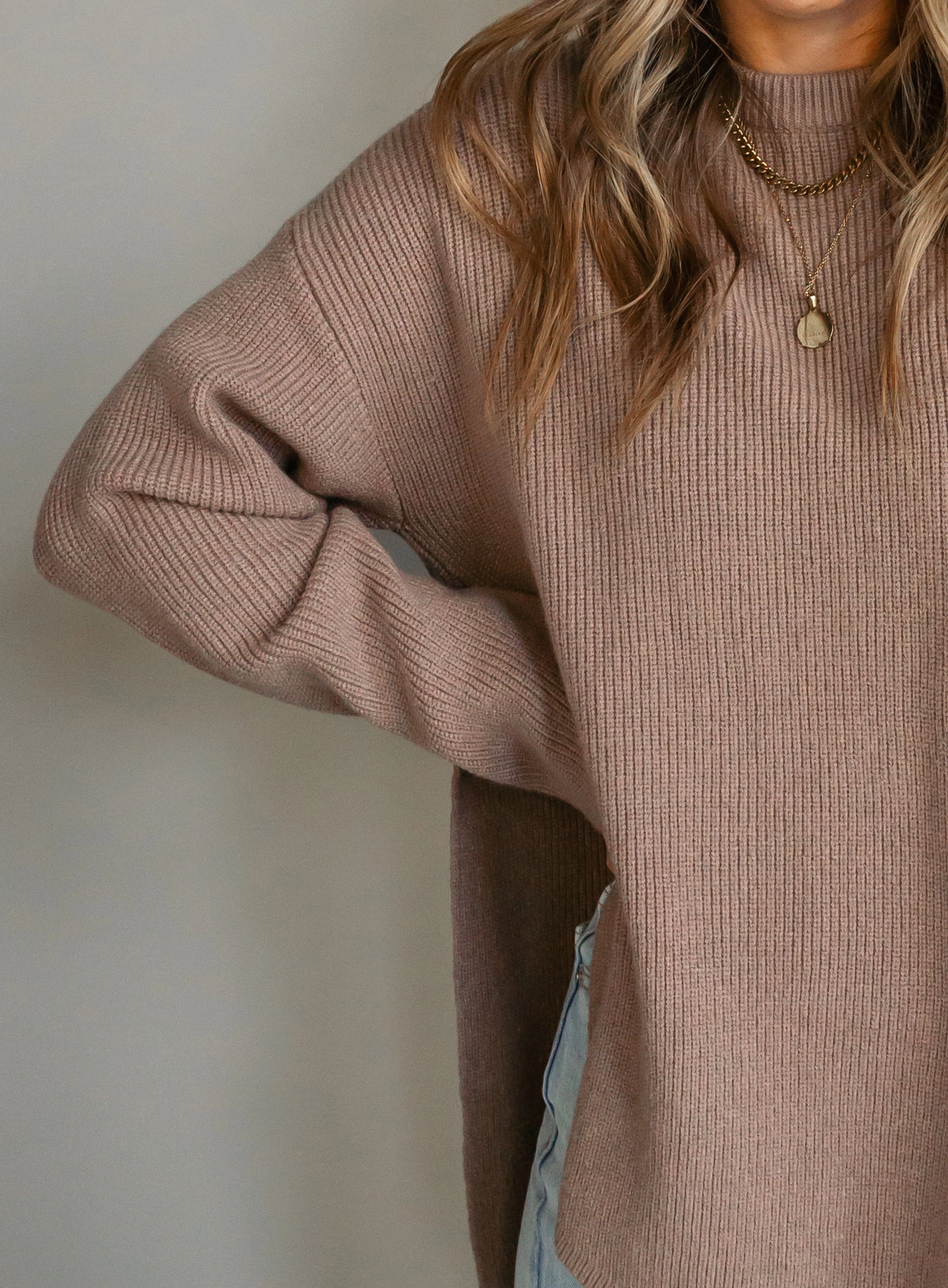 Kai Side Slit Sweater - Final Sale