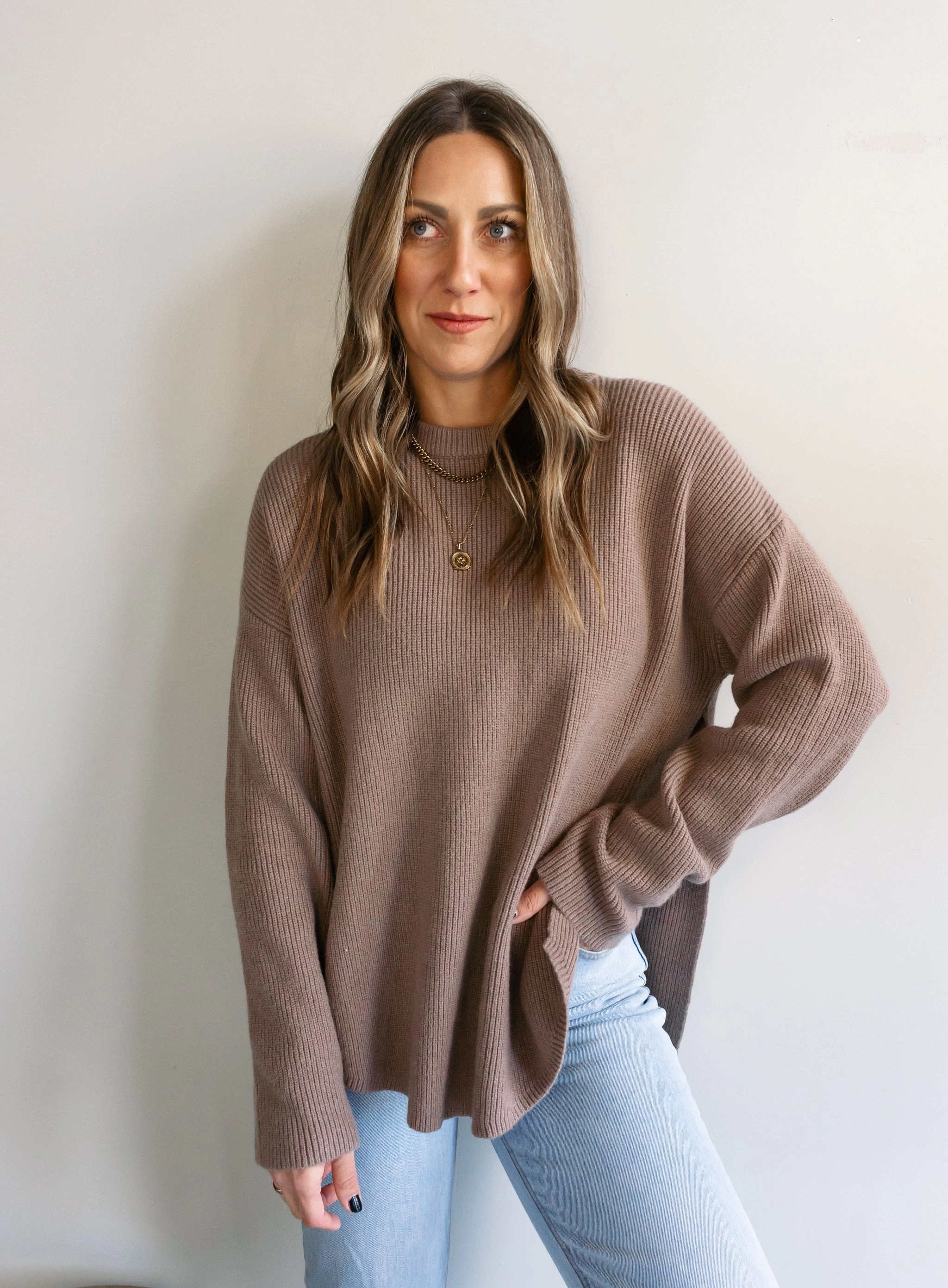 Kai Side Slit Sweater - Final Sale