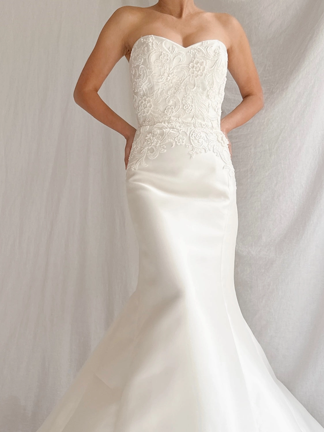 Liancarlo Couture Silk Mikado Strapless Dress - S/6