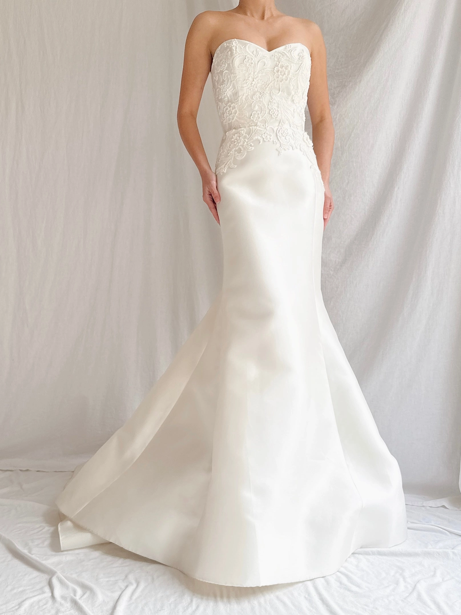 Liancarlo Couture Silk Mikado Strapless Dress - S/6