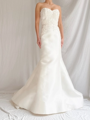 Liancarlo Couture Silk Mikado Strapless Dress - S/6