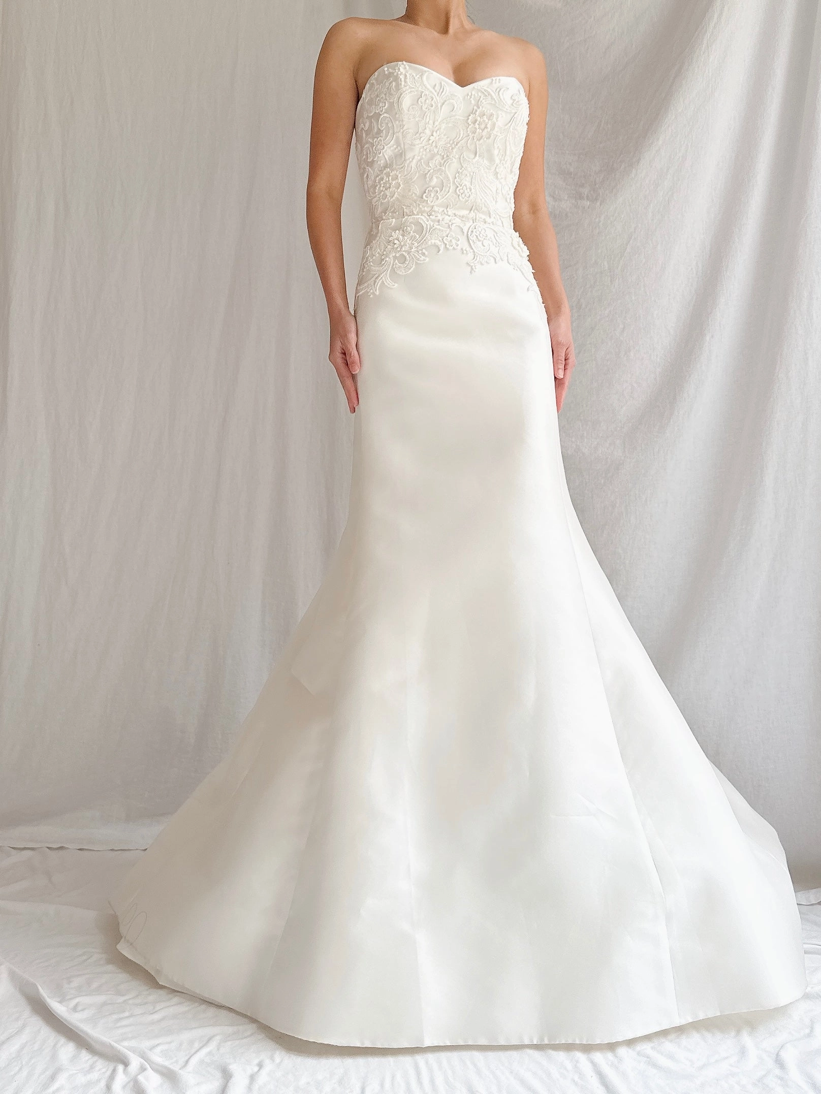 Liancarlo Couture Silk Mikado Strapless Dress - S/6