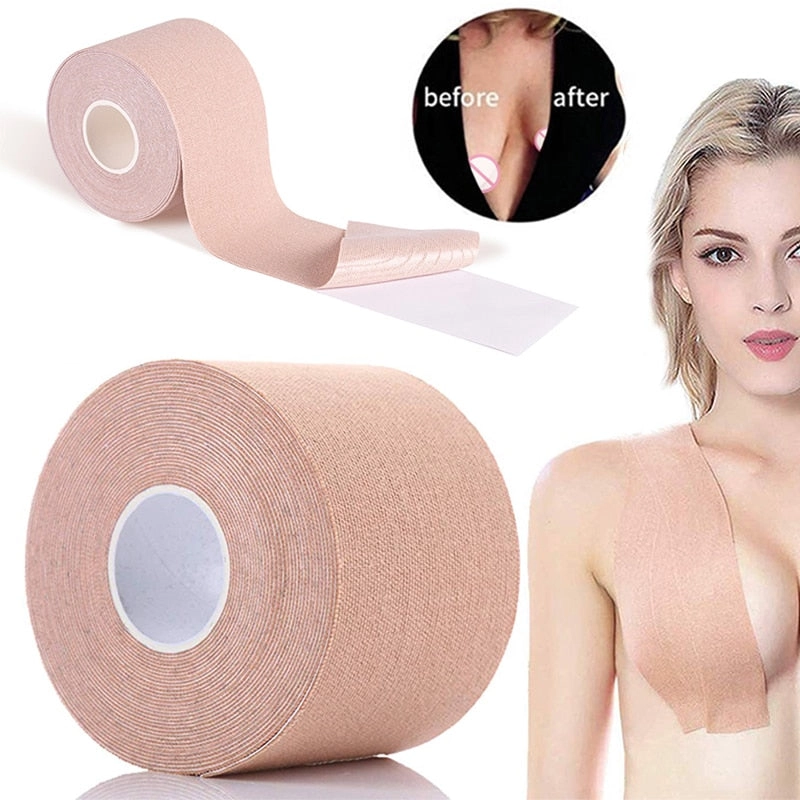 Lift Up Boob Tape Strapless Silicone Sticky Bra