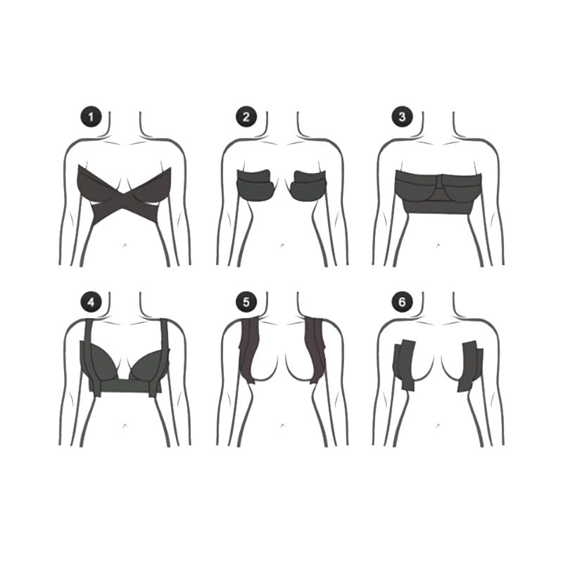 Lift Up Boob Tape Strapless Silicone Sticky Bra