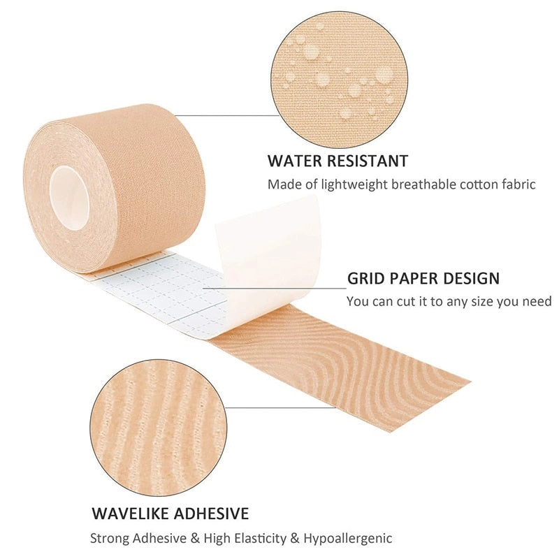 Lift Up Boob Tape Strapless Silicone Sticky Bra