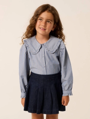 Logan Girls Collar Woven Top
