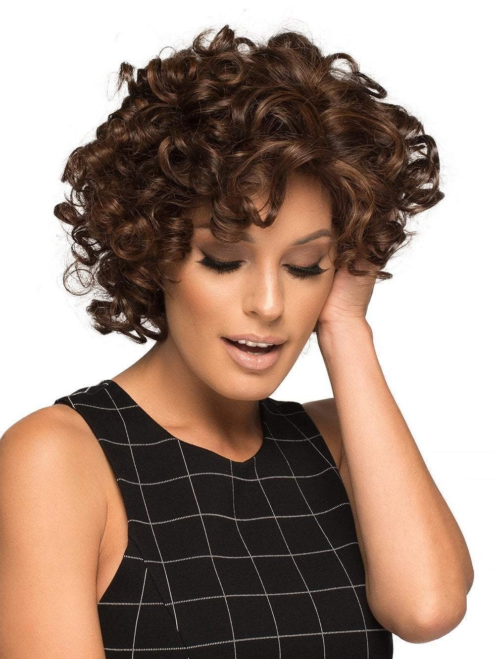 Macey by Envy | Curly Human Hair Blend Wig | CLOSEOUT
