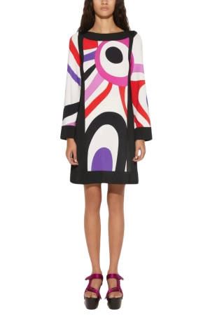Marmo-Print Mini Dress