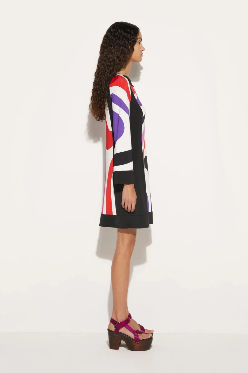 Marmo-Print Mini Dress