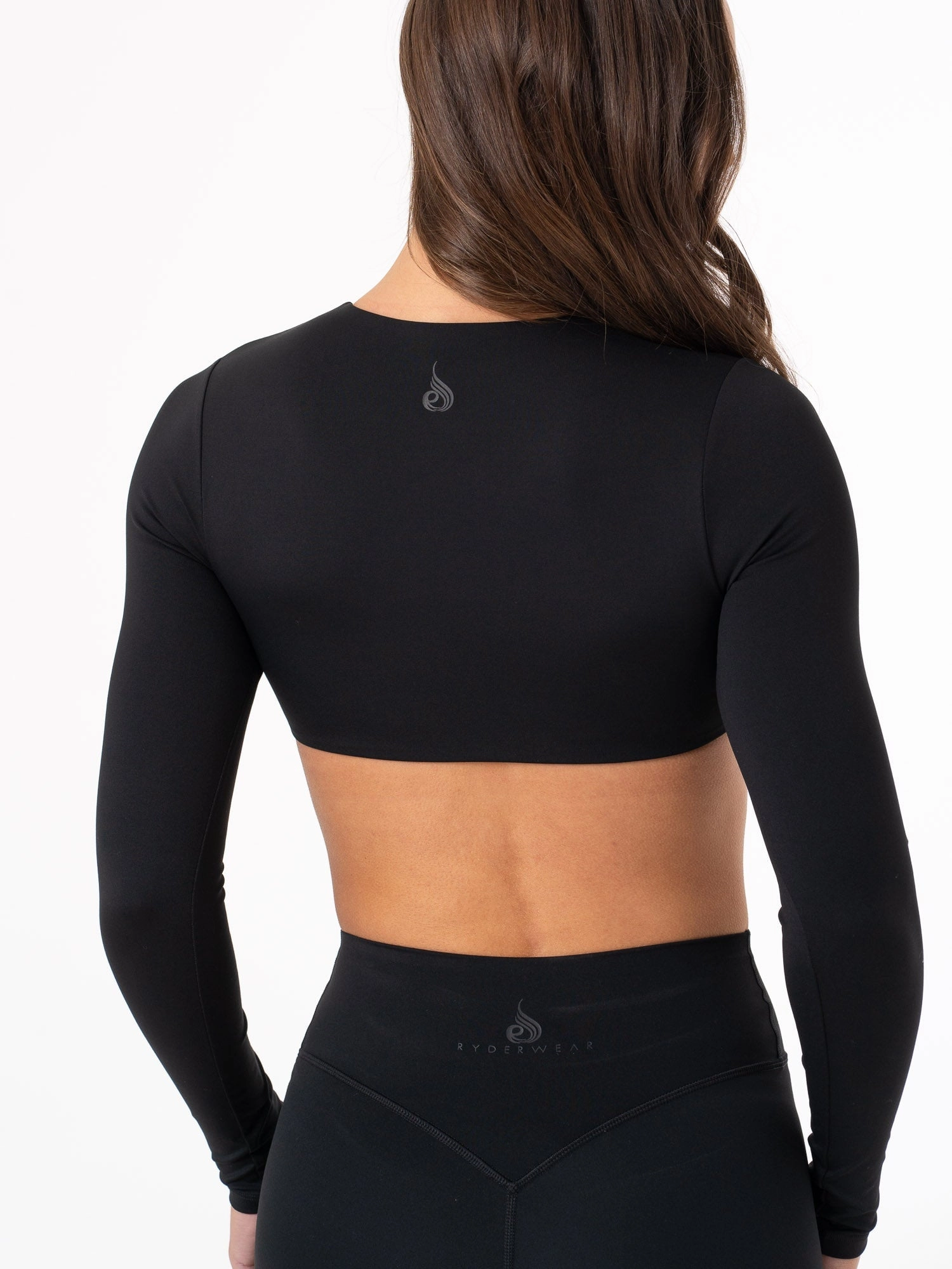 NKD Knot Long Sleeve Top - Black