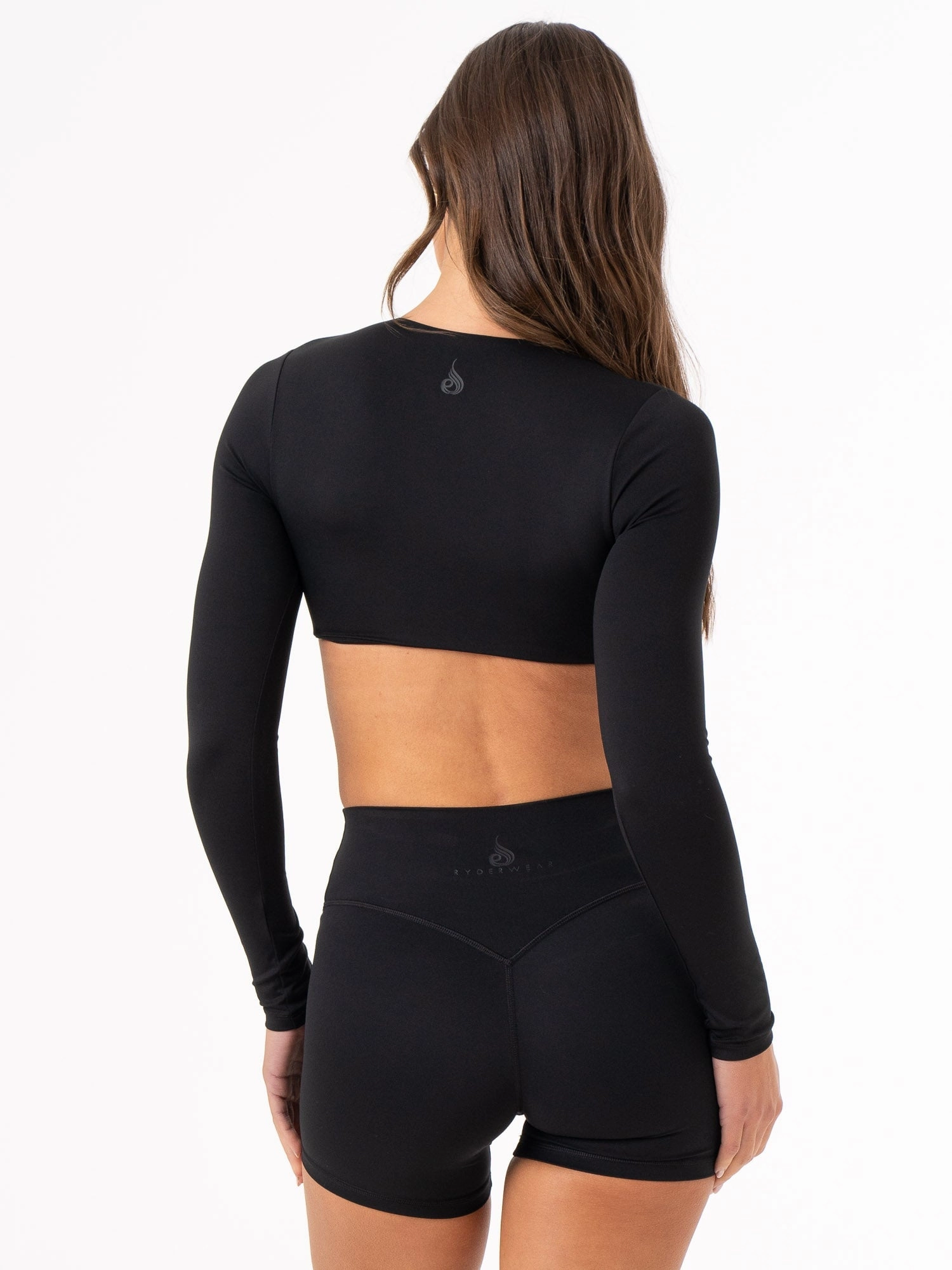 NKD Knot Long Sleeve Top - Black