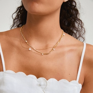 Pilgrim Starlight Necklace 3-In-1 Gold Plated