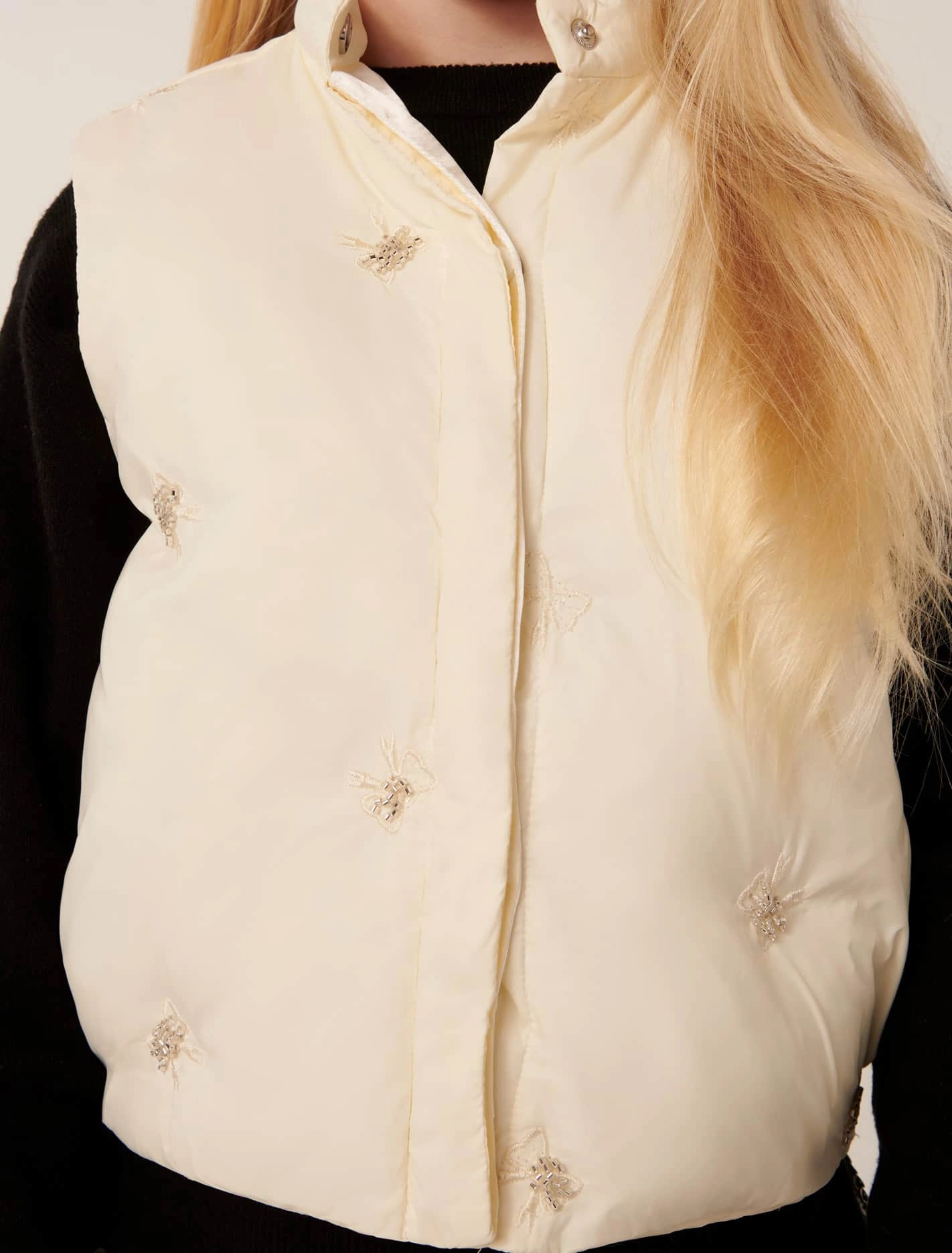 Raya Girls Beaded Puffer Vest